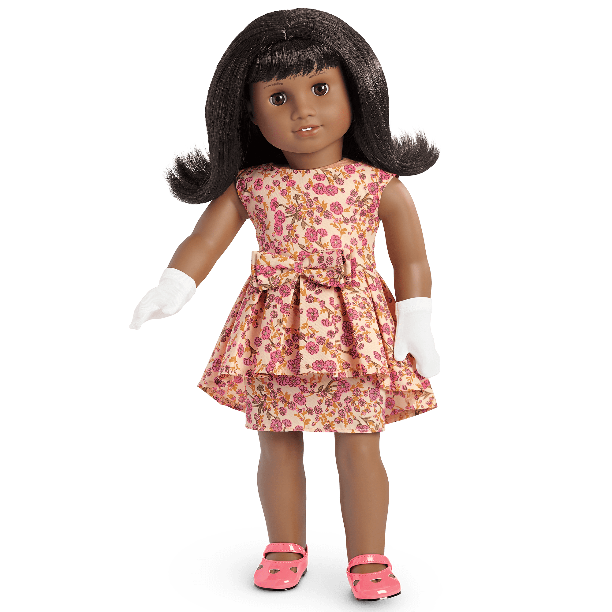 Melody’s™ Fancy Floral Dress for 18 Inch Dolls - Elegant Outfit for American Girl Dolls & 18