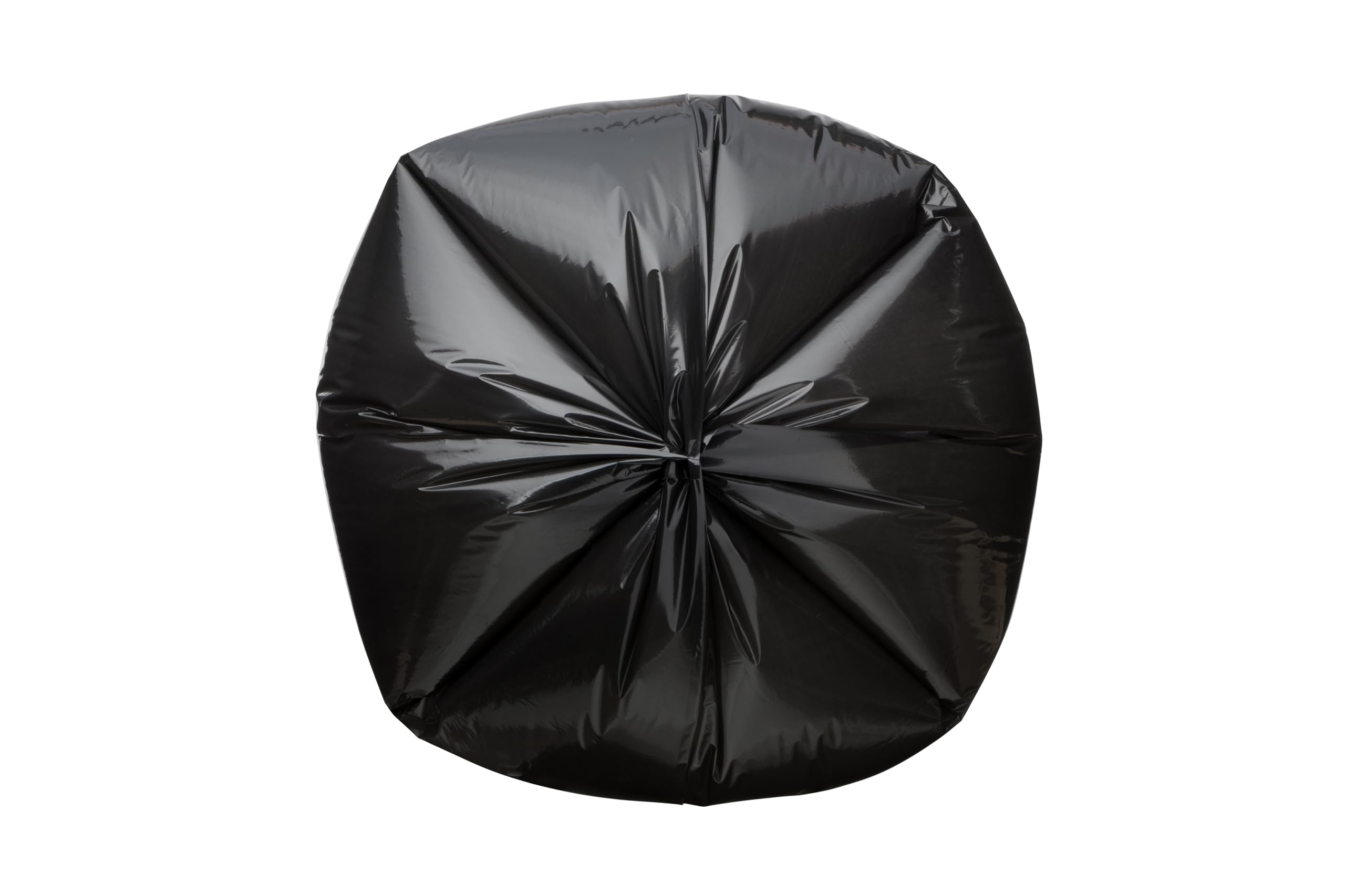 55 Gallon Trash Bags 38x58 Inches - 1.2 Mil Thick Black Can Liners (100 Count) - Heavy Duty Garbage Bags for 55-60 Gallon Trash Cans - Made in USA - Perfect for Home, Office, Commercial & Outdoor Use