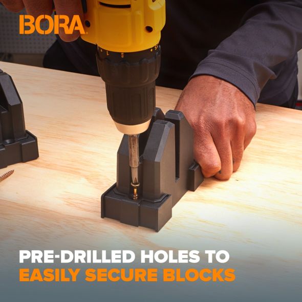 BORA 8-Piece Parallel Clamp Set - Heavy Duty Woodworking Clamps for Cabinet Making, Furniture Building & DIY Projects - Perfect for Woodworkers & Craftsmen