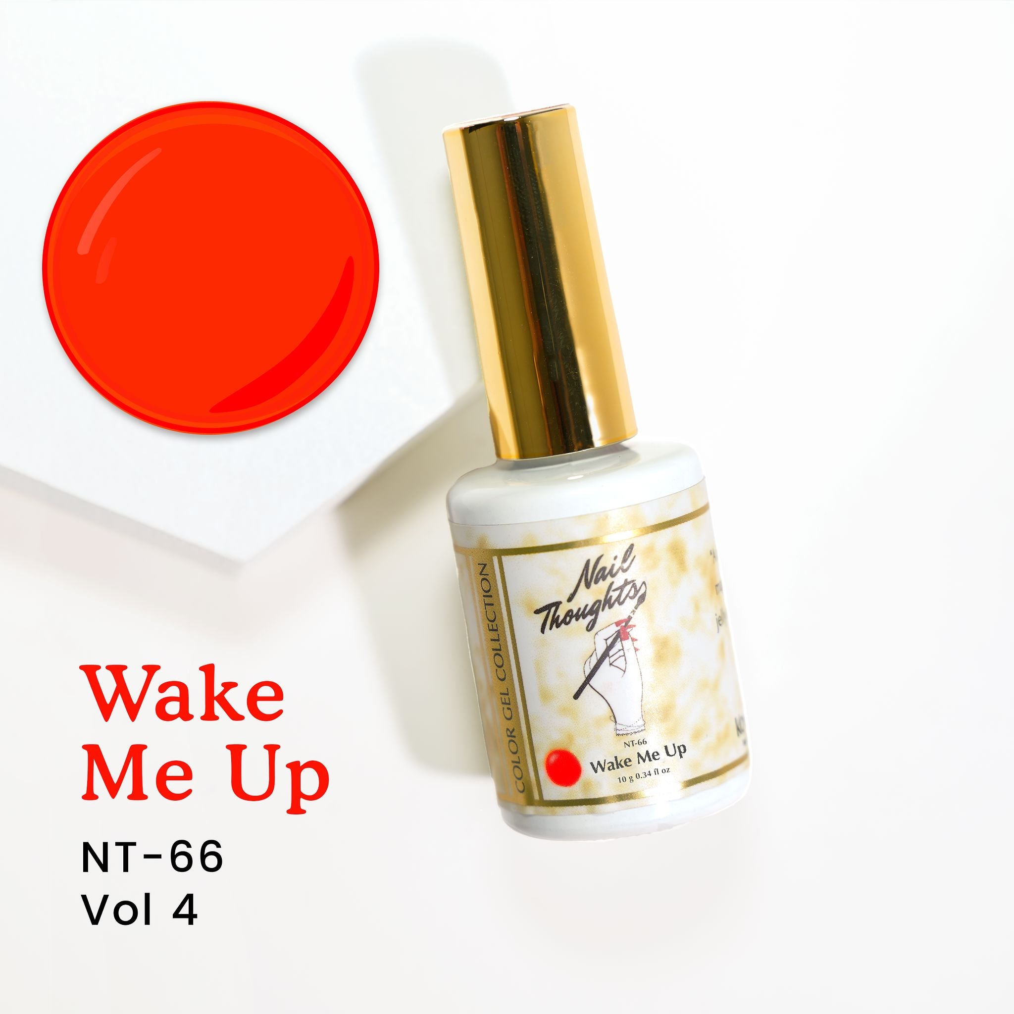 Nail Thoughts NT 66 Wake Me Up Nail Polish - Long Lasting Gel Polish for Salon Quality Manicures at Home | Perfect for Everyday Wear & Special Occasions