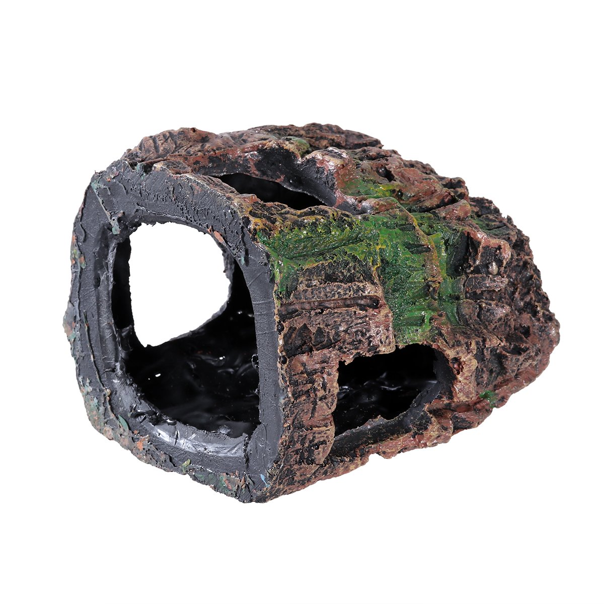 VORCOOL Aquarium Decor - Fish Tank Cave Hideout for Betta, Shrimp & Small Fish - Natural Landscape Ornament for Aquatic Pets (Perfect for Hiding, Breeding & Aquascaping)