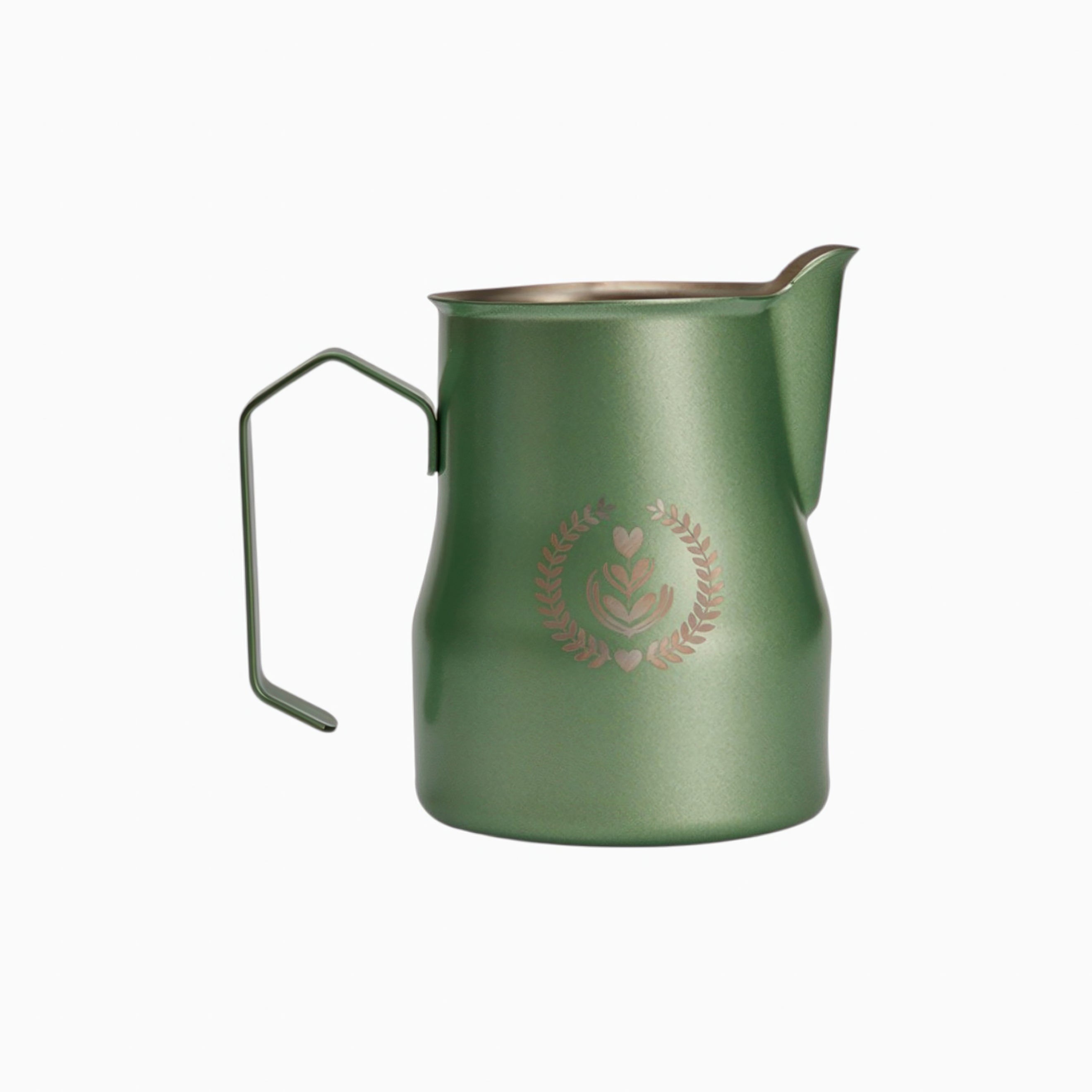 Premium Non-Stick Latte Art Milk Pitcher for Cappuccino & Coffee - Barista-Grade Stainless Steel Frothing Jug for Perfect Milk Foam & Latte Designs - Ideal for Home Baristas & Coffee Shops