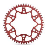 52T Aluminum Rear Sprocket - Compatible with Beta, Gas Gas, Husqvarna, Sherco & Suzuki Dirt Bikes - High-Performance Red Moto Master Sprocket for Off-Road Racing & Trail Riding