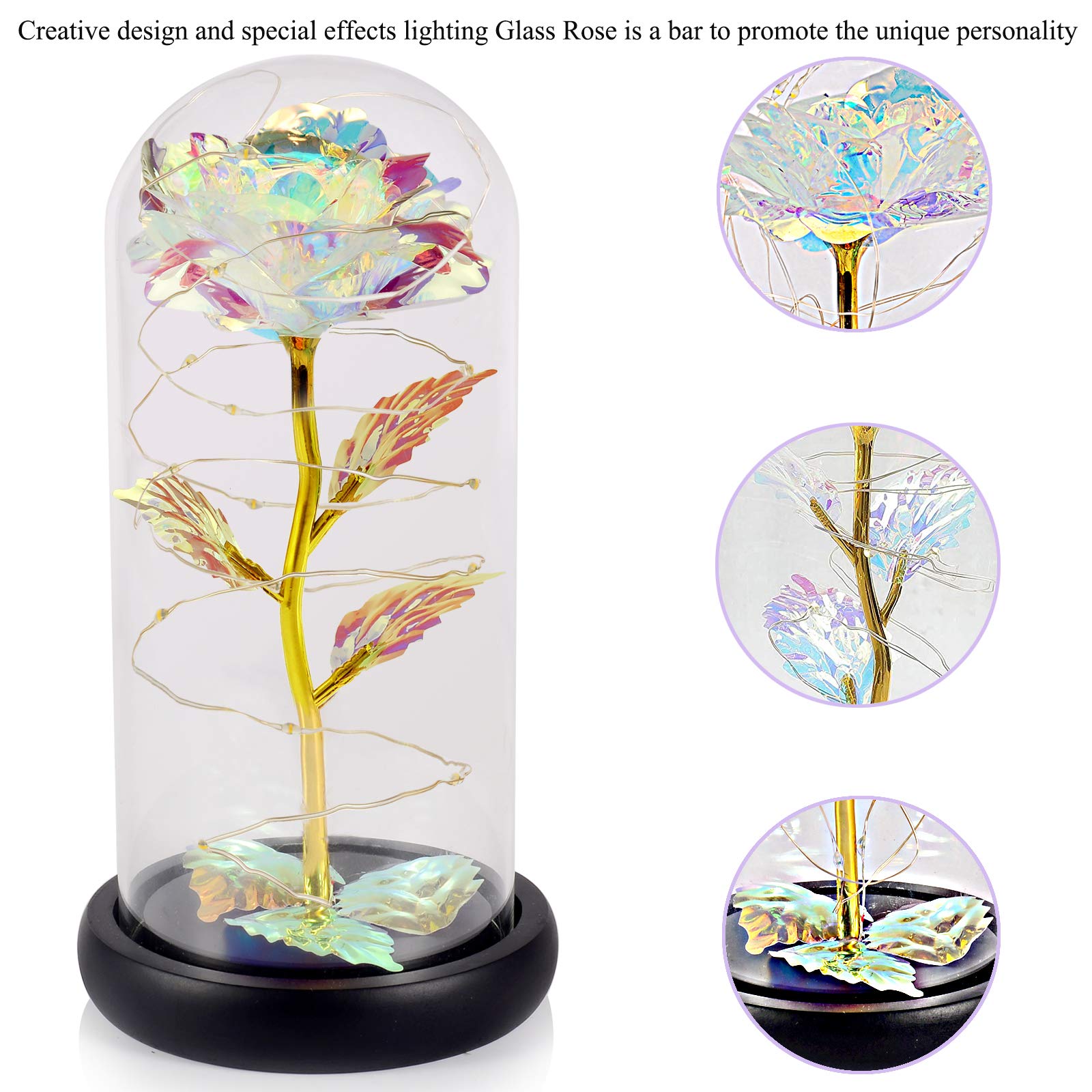 Romantic Rose Gifts for Women - Perfect for Mother's Day, Wedding, Anniversary, Birthday & Valentine's Day | Thoughtful Present for Girlfriend, Wife & Loved Ones | Ideal for Home Decor, Romantic Surprises & Special Occasions