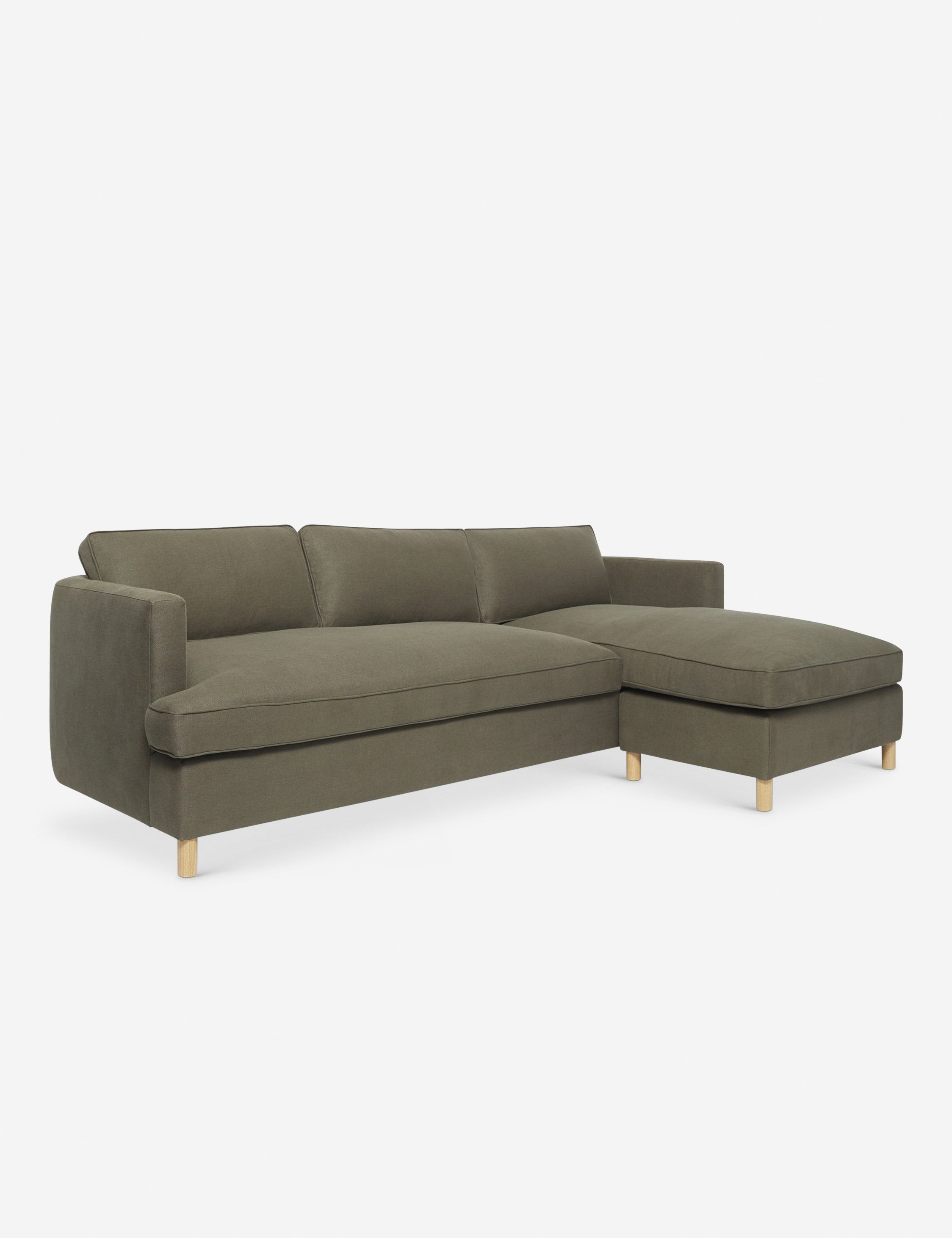 Belton Sectional Sofa by Ginny Macdonald - Modern L-Shaped Couch with Reversible Chaise for Living Room, Family Room & Home Theater