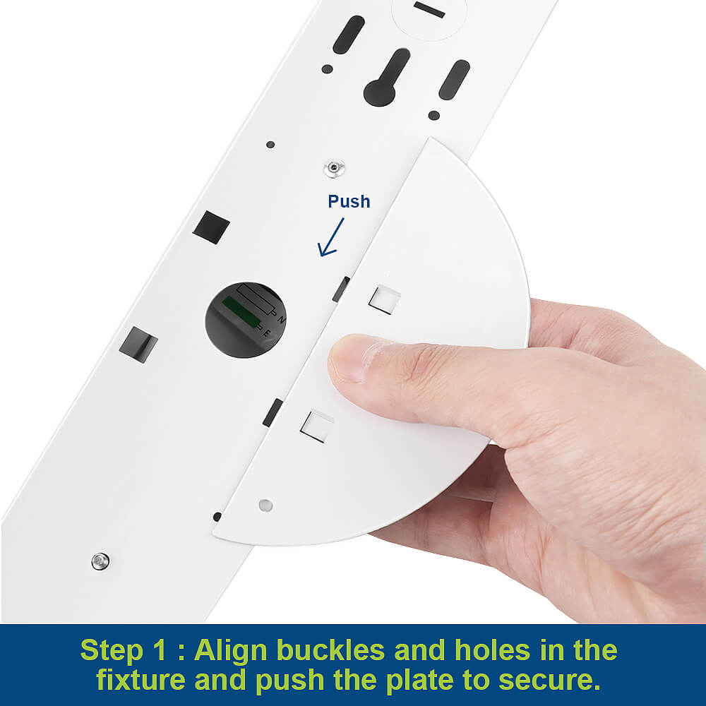SL0302 Series LED Strip Light Surface Mount Plate & Junction Box Cover Kit - Waterproof, Easy Installation for Indoor/Outdoor Lighting Projects