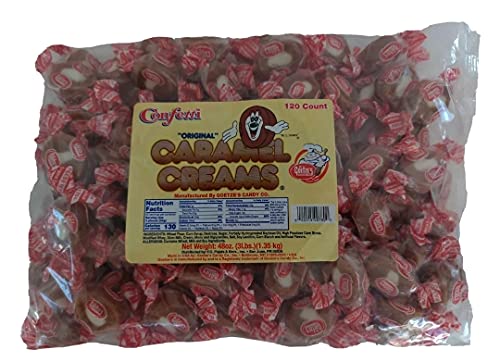Goetze's Caramel Cream Candy 3 LB Bag - Classic Caramel Treats by Nuts vs Candy - Perfect for Baking, Gift Baskets & Movie Night Snacks