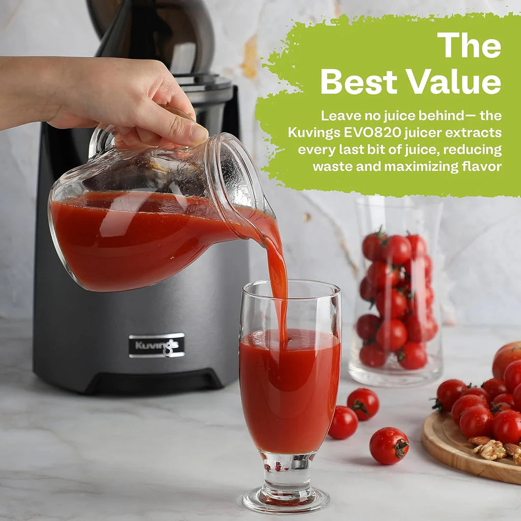 Kuvings Slow Juicer - Cold Press Juicer for Fruits & Vegetables - Quiet & Efficient Masticating Juicer for Healthy Juices - Perfect for Home, Office & Gym Use