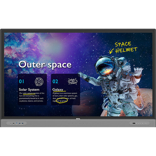 BenQ RM7503 75-inch 4K UHD Interactive Touch Screen Display for Classrooms, Business Meetings & Digital Signage