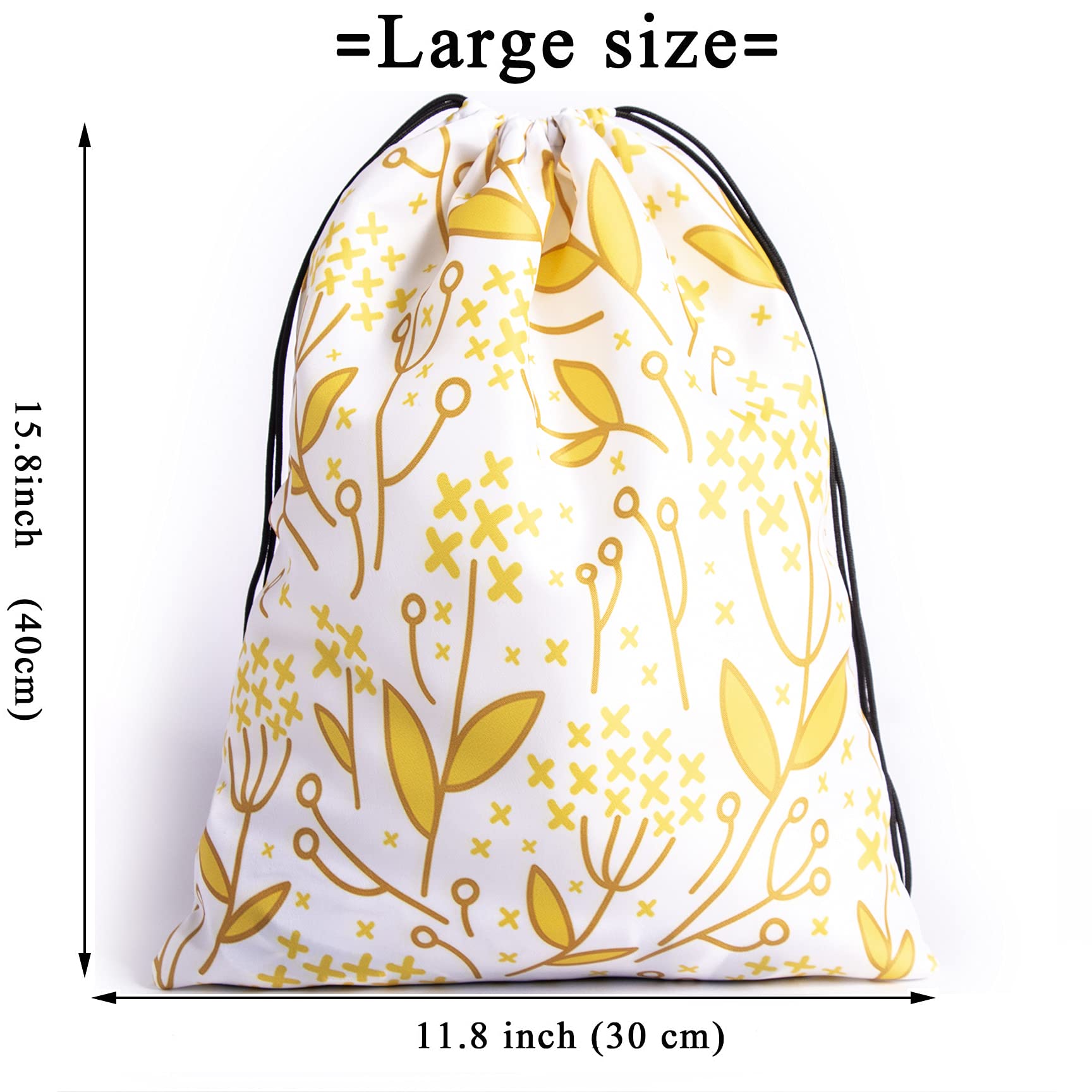 Nerxy Leaf Grip Bags for Gymnastics - Tropical Leaves Grip Bag with Drawstring, Botanical Storage Pouch for Gymnastics Equipment, Yoga Mats & Sports Gear - Perfect for Gym, Dance Practice & Travel Organization
