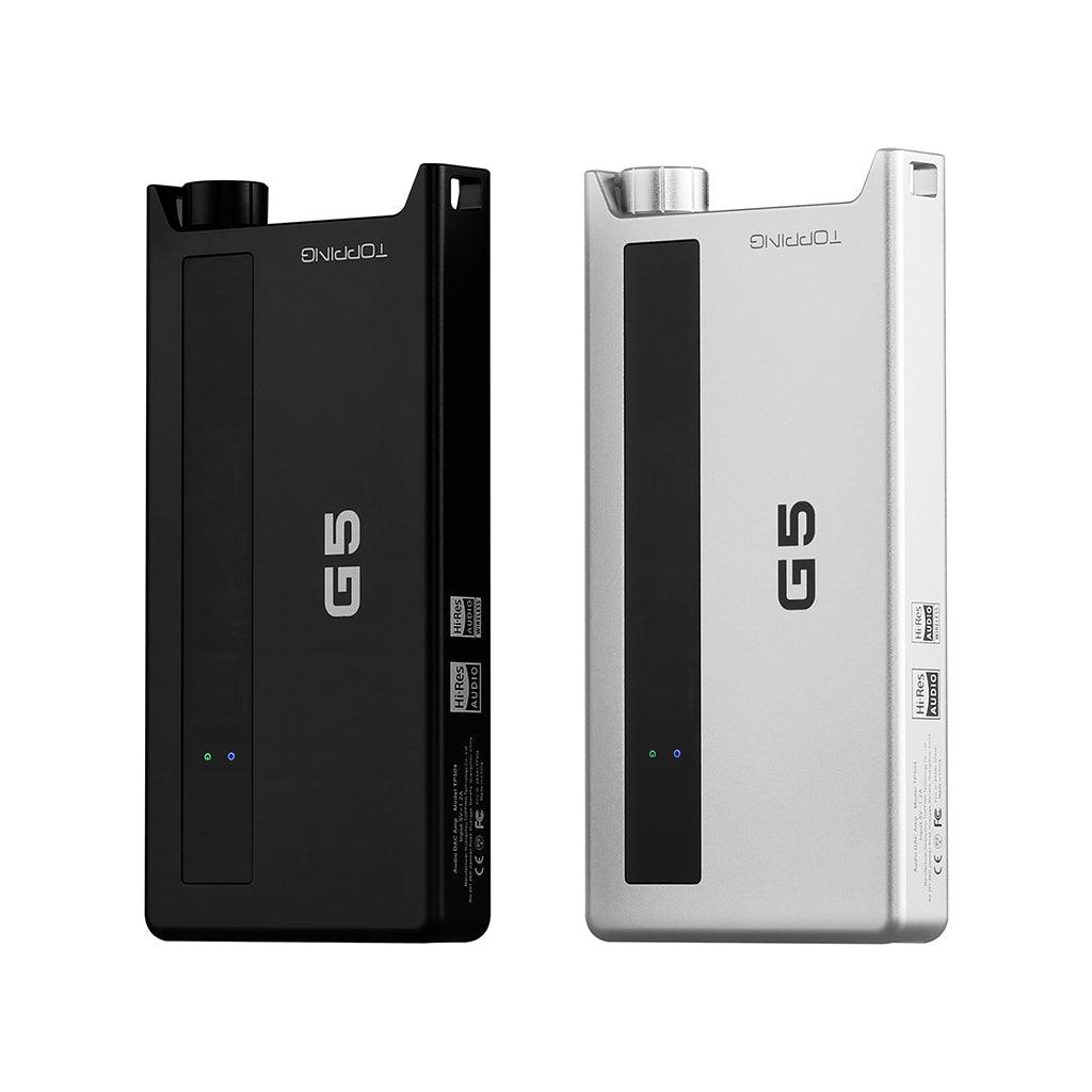 Topping G5 Portable Headphone Amplifier & DAC - High-Resolution Audio for Audiophiles | Perfect for Travel, Commuting & Home Listening