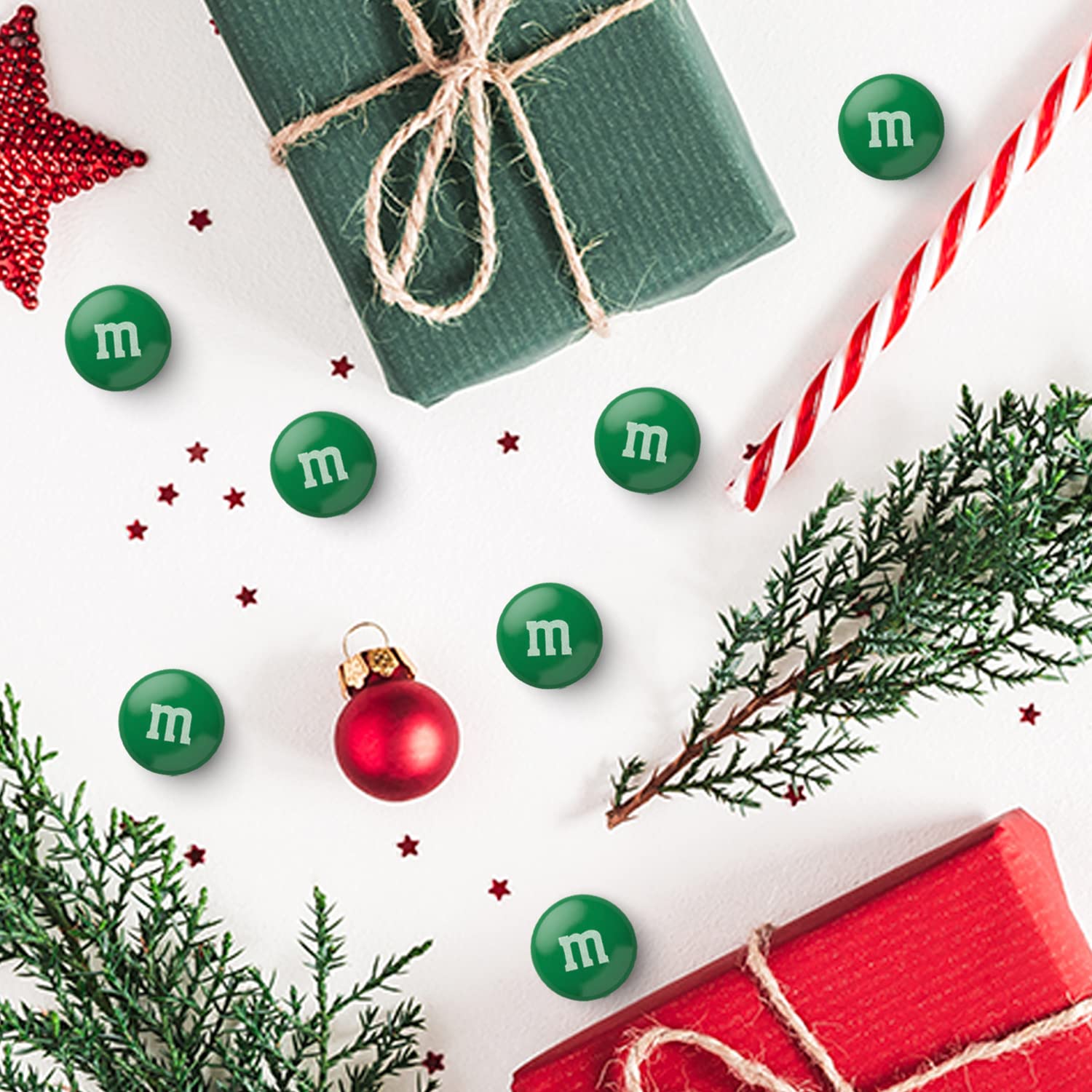 M&M'S Dark Green Milk Chocolate Candy - 5lbs Bulk Resealable Bag for Candy Bars, Holiday Parties, Graduations, Christmas, Dessert Tables & DIY Party Favors - Perfect for Baking, Gift Giving & Office Snacks