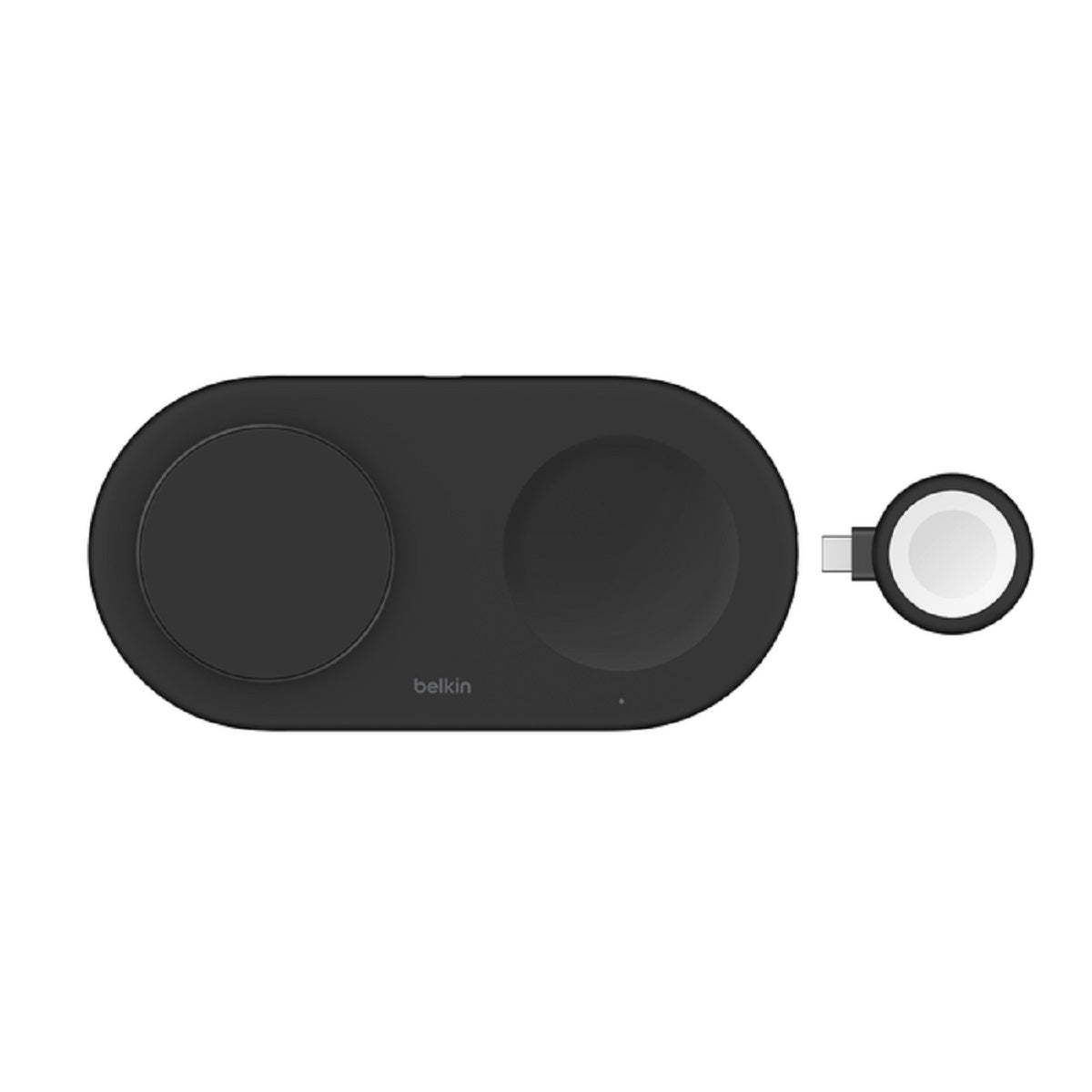 Belkin BoostCharge Pro Qi2 15W 3-in-1 Magnetic Wireless Charging Pad for iPhone, Samsung & AirPods - Fast Charging Stand for Home, Office & Travel