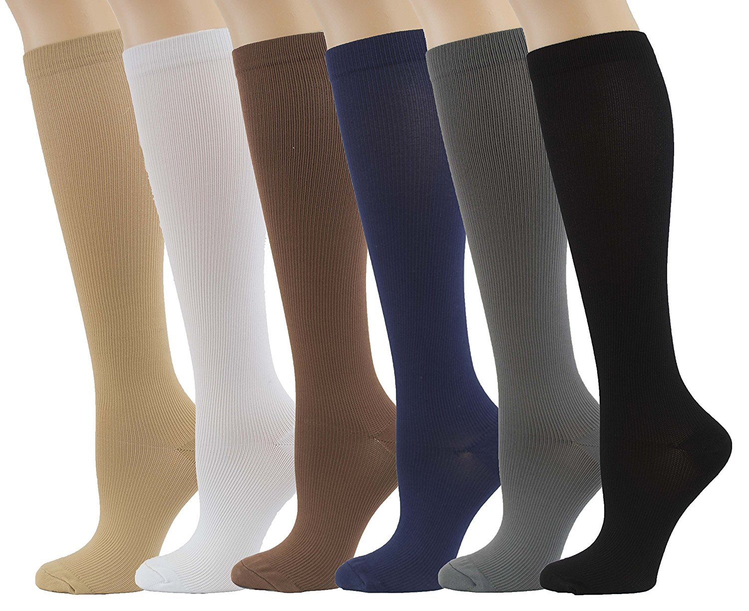 Premium Compression Socks for Women & Men - Medical Grade Support for Running, Sports, Yoga, Nursing & Travel - Improve Circulation & Reduce Swelling (Ideal for Athletes, Nurses & Frequent Flyers)