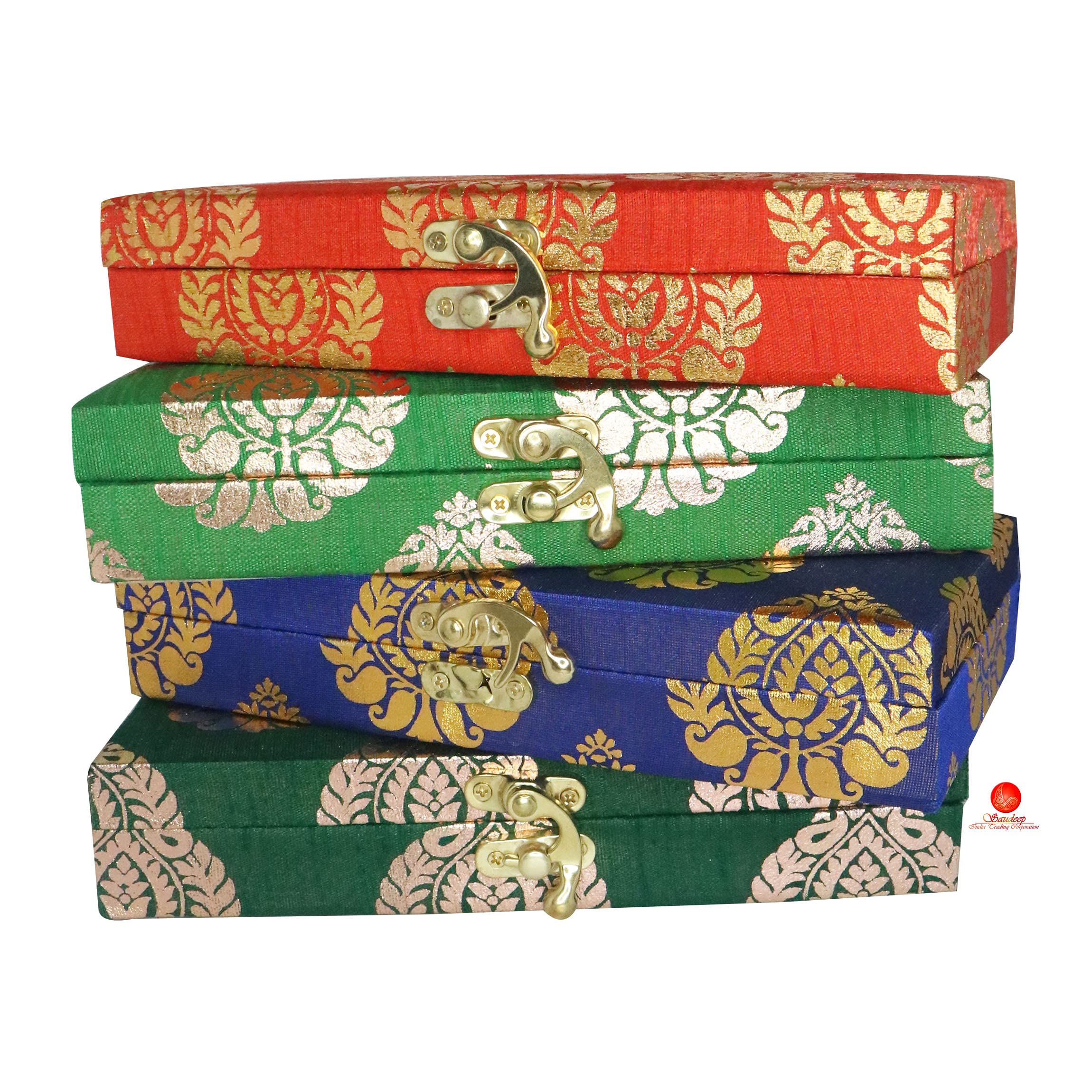 Wooden Decorative Cash Box - Jewelry & Gift Box for Weddings & Events