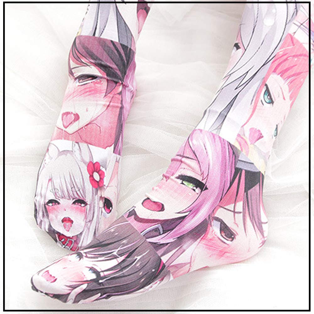 3D Printed My Sky Knee High Socks - Long Cosplay Stockings for Anime, Lolita & Kawaii Fashion - Perfect for Costumes, Raves and Everyday Wear