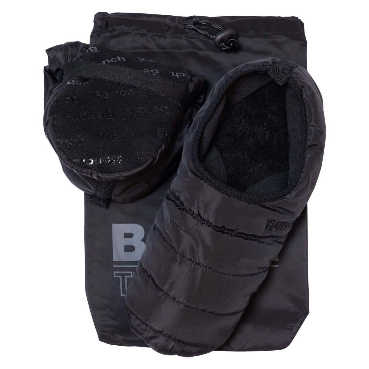 Comfortable & Lightweight Bench Men's Packable Travel Slippers - Perfect for Airplane, Hotel & Home Use