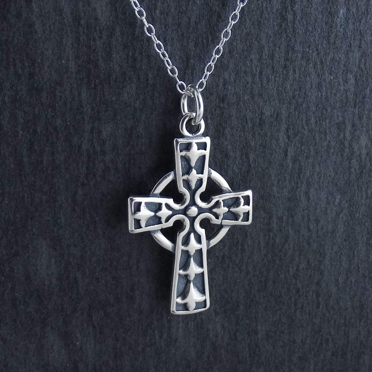 Celtic Style Sterling Silver Necklace for Women - Elegant Irish Knot Pendant Jewelry Gift for Her | Perfect for St. Patrick's Day, Weddings & Special Occasions