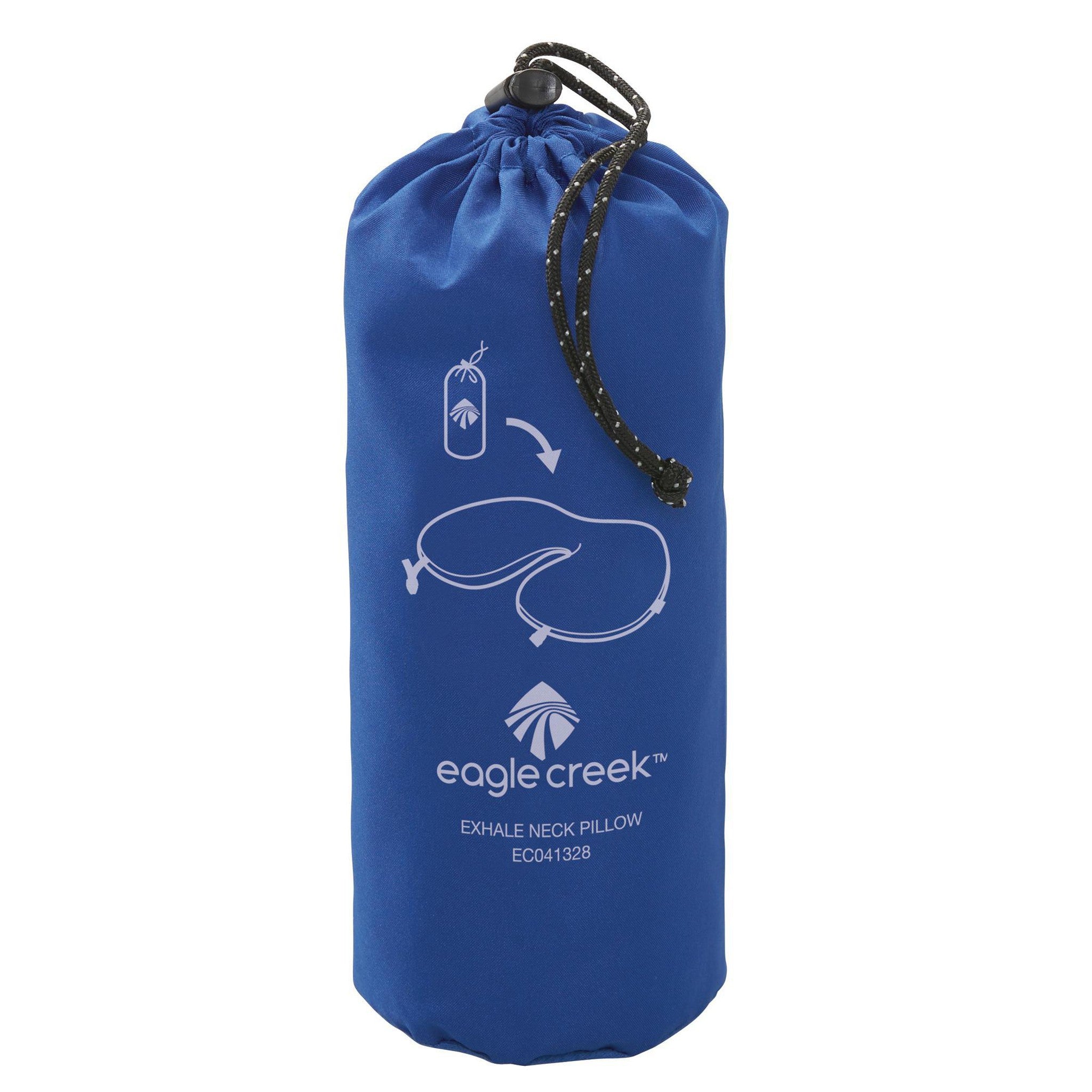 Eagle Creek Exhale Neck Pillow - Travel Pillow for Airplane, Car & Home - Comfortable & Supportive Memory Foam Neck Rest for Sleeping on Flights & Road Trips