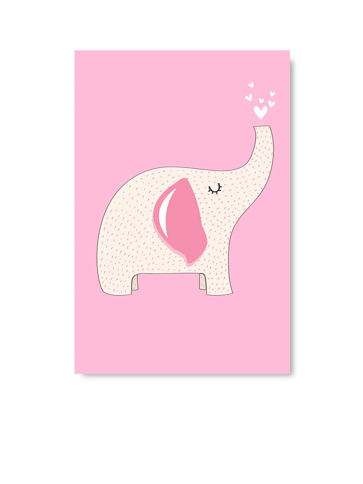 Festive Christmas Sweater for Women | Pink Elephant Nursery Wall Art Decor - 11x17 Inch Kids Room Prints - Perfect for Holiday Gifts & Baby Shower Decorations