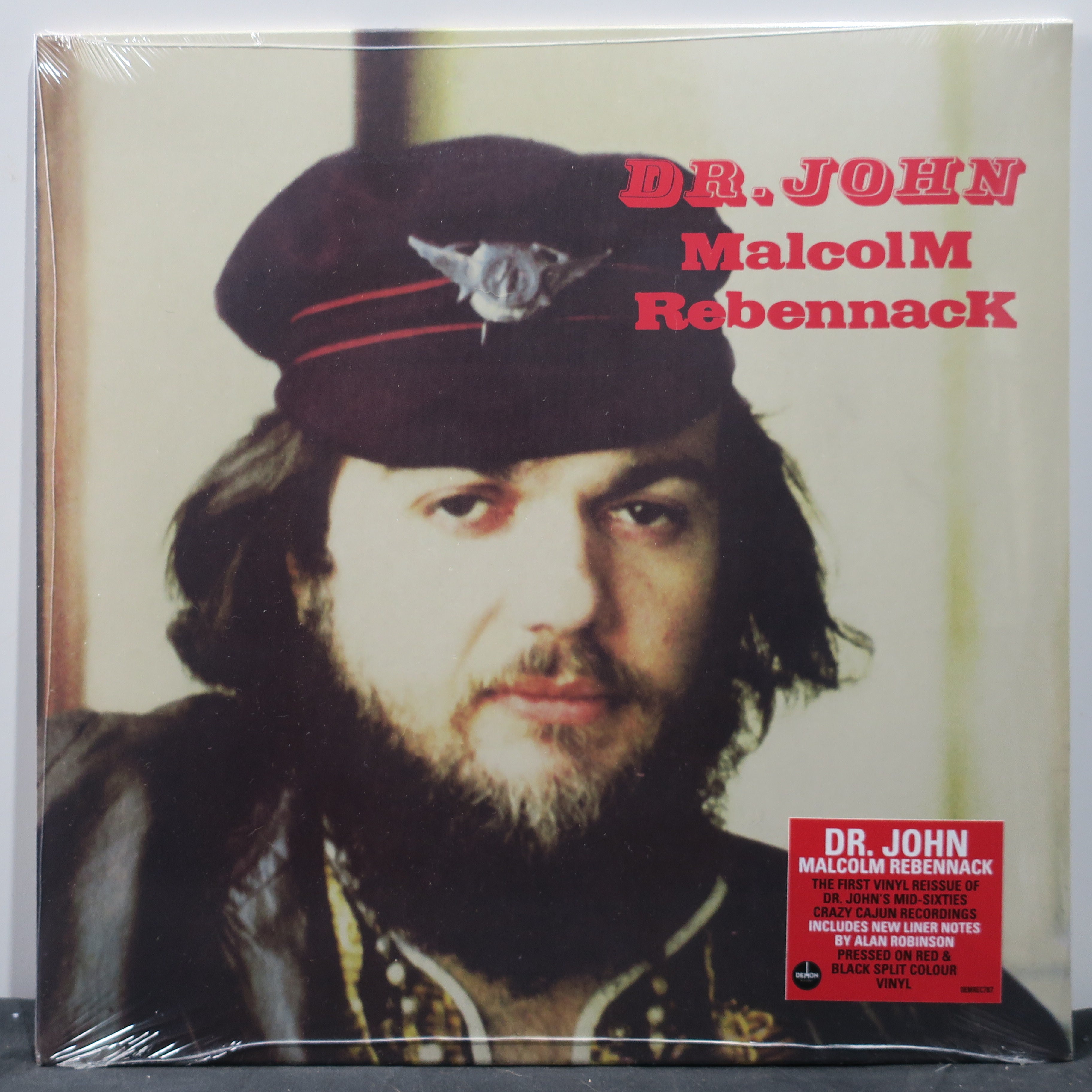 DR JOHN 'Malcolm Rebennack' Red & Black Vinyl LP Record - Classic New Orleans Blues & Jazz Music for Collectors & Audiophiles - Perfect for Home Listening & Music Enthusiasts