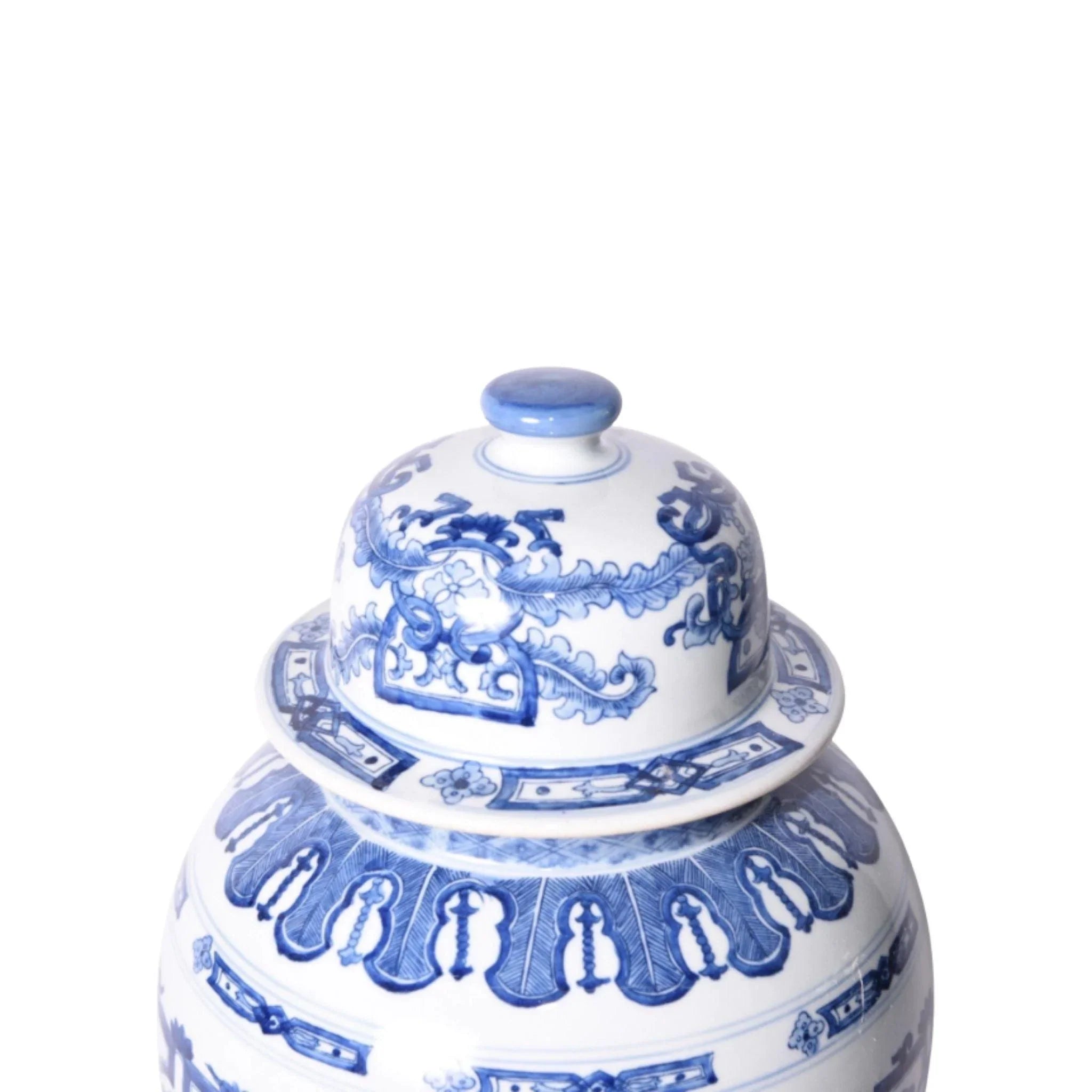 Exquisite Blue and White Porcelain Dragon Ginger Jar - Handcrafted Chinese Ceramic Storage Container for Tea, Spices & Home Decor - Perfect for Kitchen, Living Room & Gift Giving