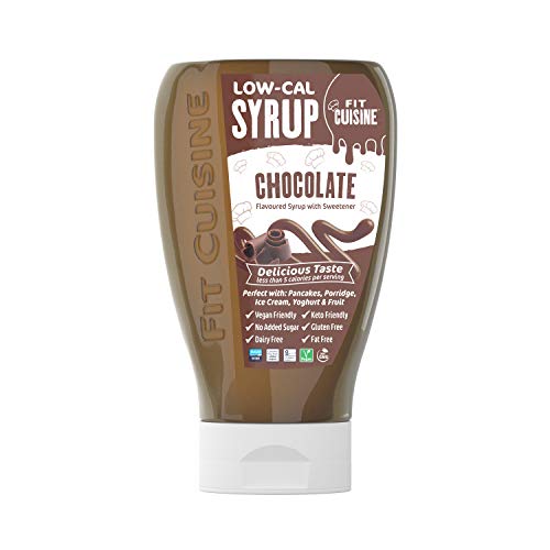 Fit Cuisine Low Calorie Chocolate Syrup - 425ml | Sugar-Free, Keto-Friendly | Perfect for Pancakes, Waffles & Desserts