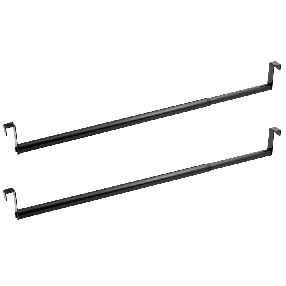 mDesign Modern Metal Expandable & Adjustable Closet Rod - 19.5