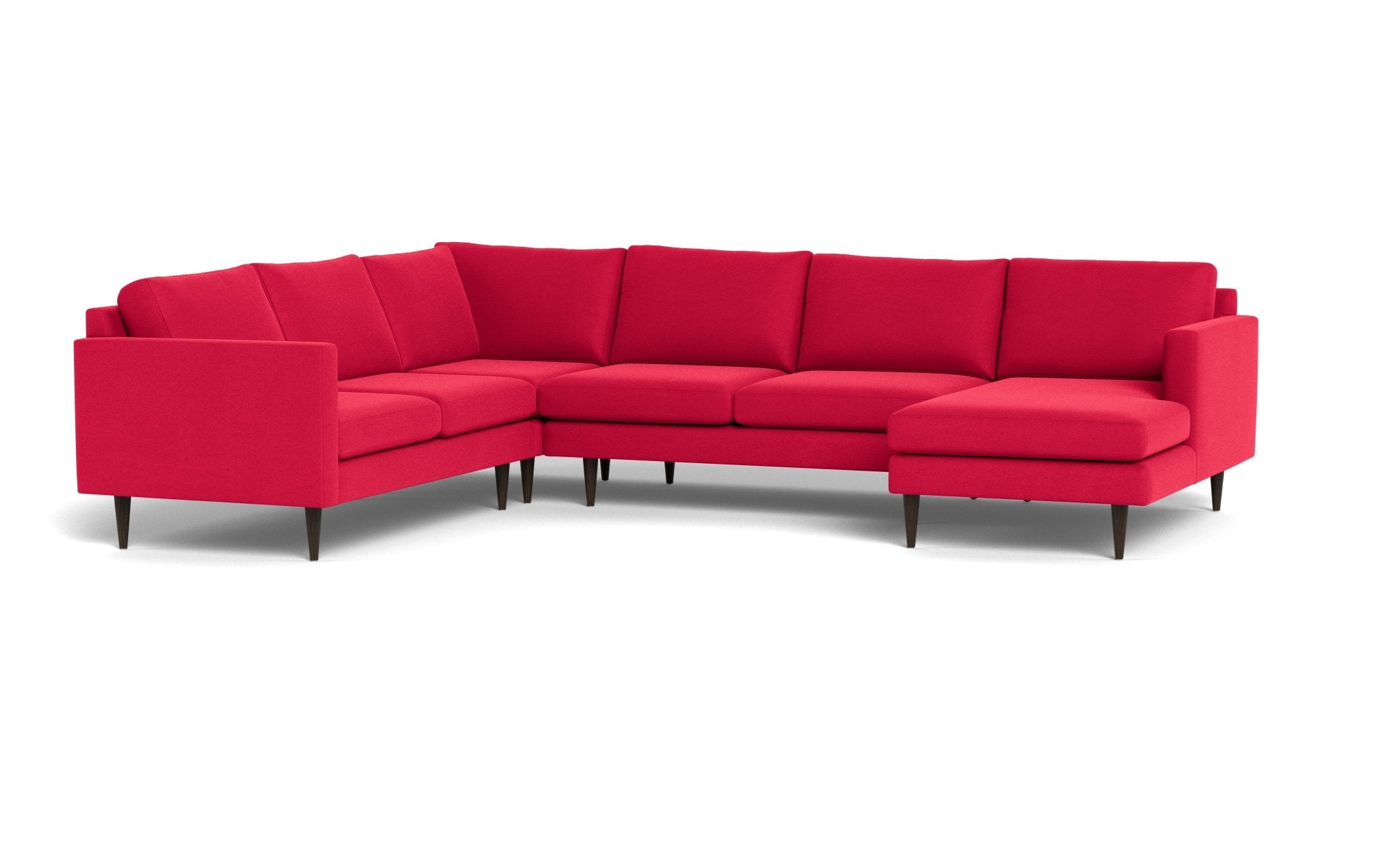 Wallace 131 Modern Untufted Corner Sectional Sofa with Right Chaise - Perfect for Living Room, Lounge & Family Room Comfort