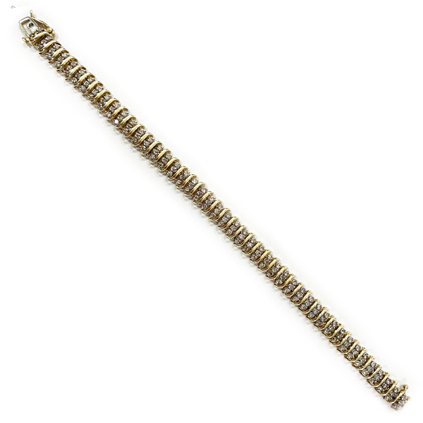 10K Yellow Gold Diamond Bracelet for Women - Elegant Tennis Bracelet for Everyday Wear & Special Occasions | Perfect Gift for Anniversary, Birthday & Valentine's Day