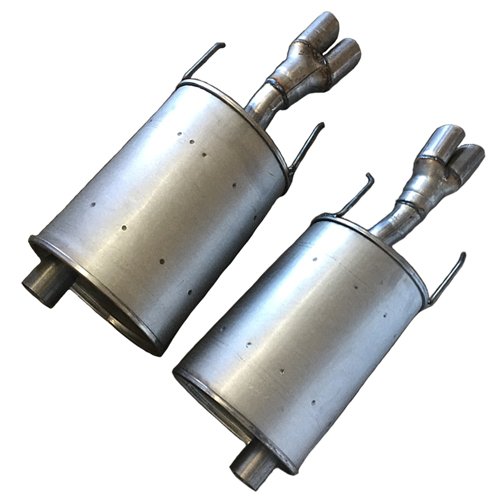 Stainless Steel Exhaust System Kit for Pontiac Grand Prix 2003-2008 3.8L - Resonator Pipe, Intermediate Pipe & Mufflers | Includes Free Gasket, Clamps & Sleeve | Performance Upgrade for Better Sound & Engine Efficiency