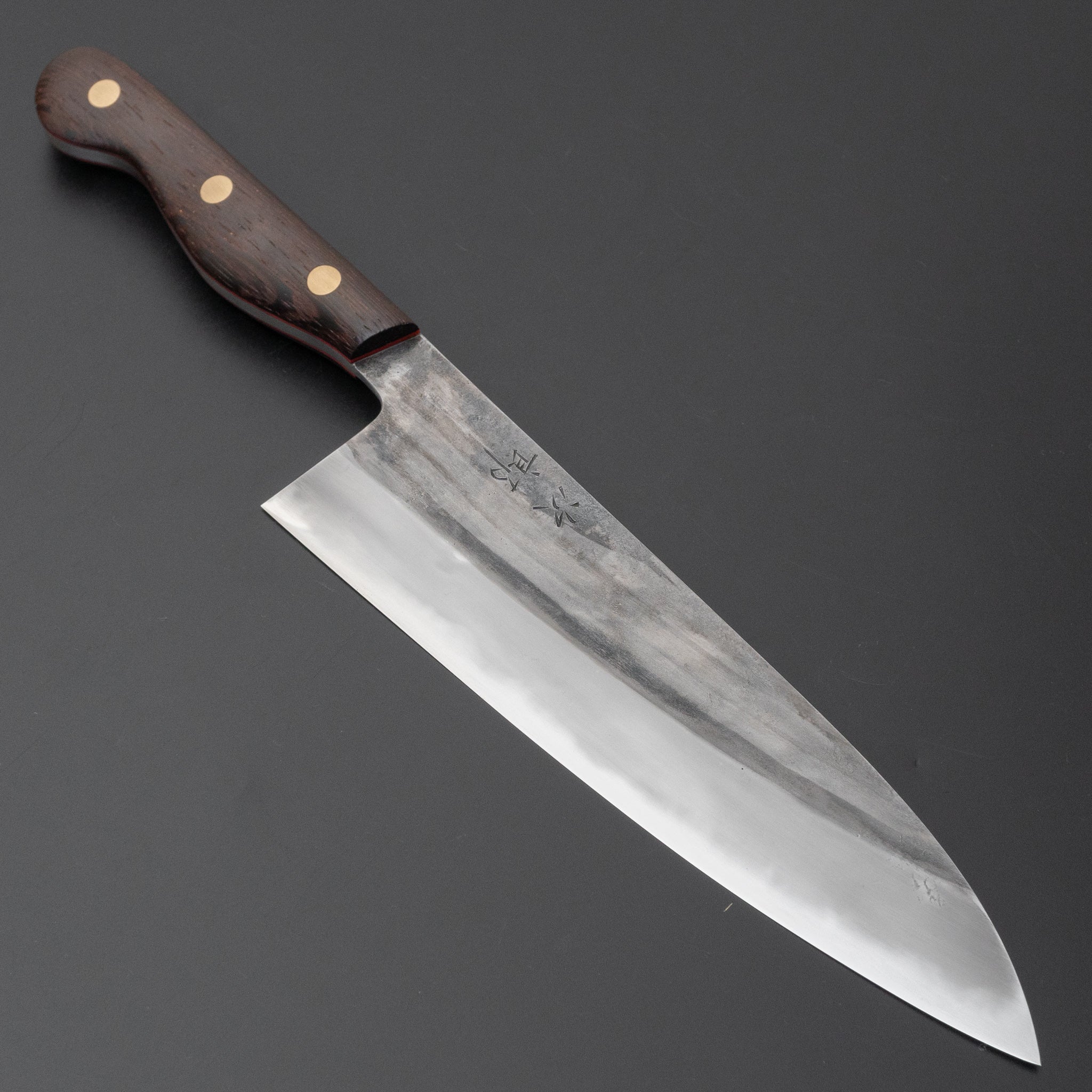 Premium Jiro Tsuchime Yo Gyuto 210mm Japanese Chef Knife with Tagayasan Handle - Professional Kitchen Knife for Sushi, Meat Cutting & Culinary Arts (#502)