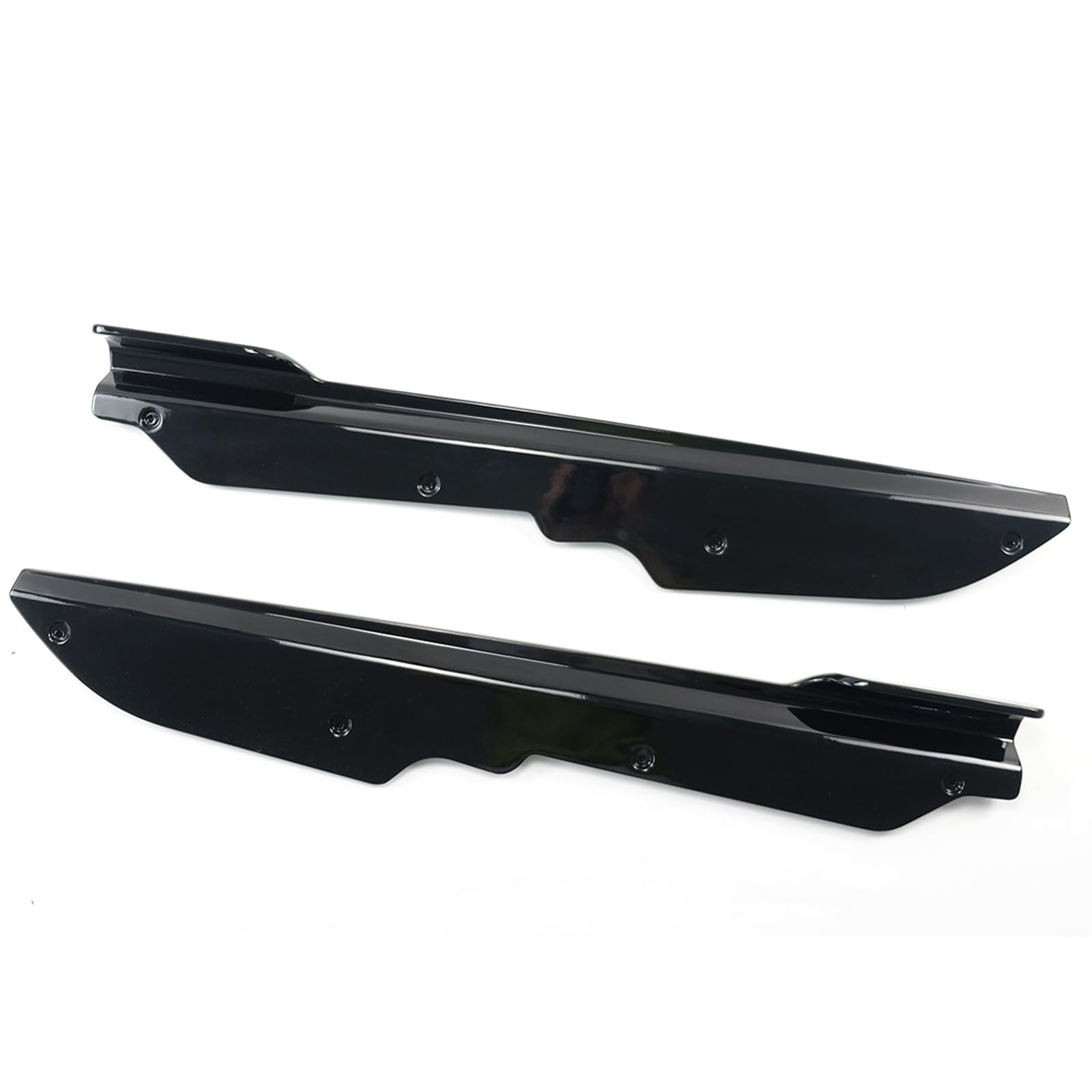 Glossy Black Side Skirts 2PCS for 2020-2023 Chevrolet Corvette C8 Stingray & Z51 Models - Rocker Panel Extensions & Diffuser Lips (V1 Style) | Enhances Aerodynamics & Sporty Look for Street Racing & Car Shows