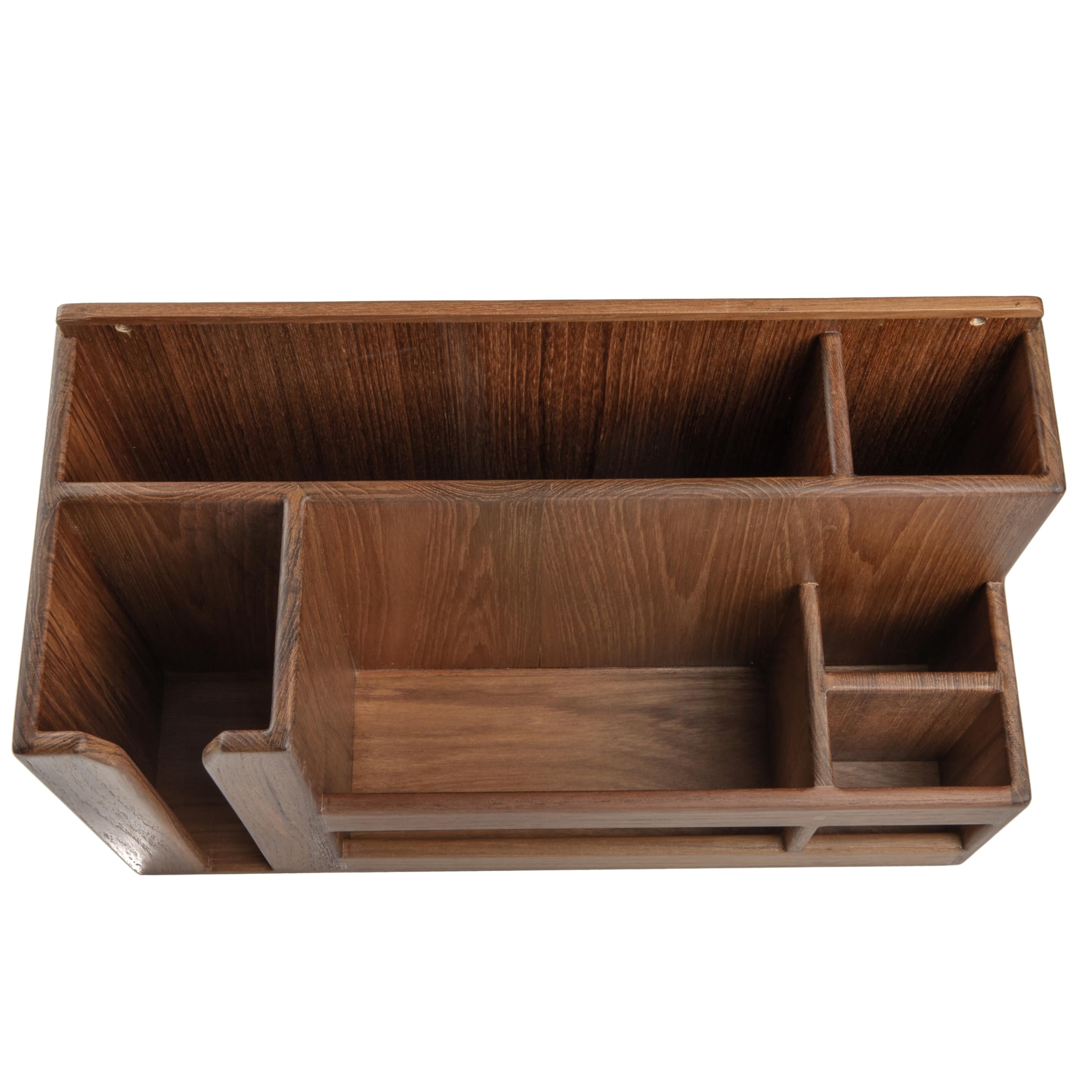 Whitecap 62404 Teak Dish Cup Utensil Holder - Premium Wooden Kitchen Organizer for Dishes, Cups & Utensils - Perfect for Countertop Storage in Kitchen, Dining Room or Outdoor Entertaining