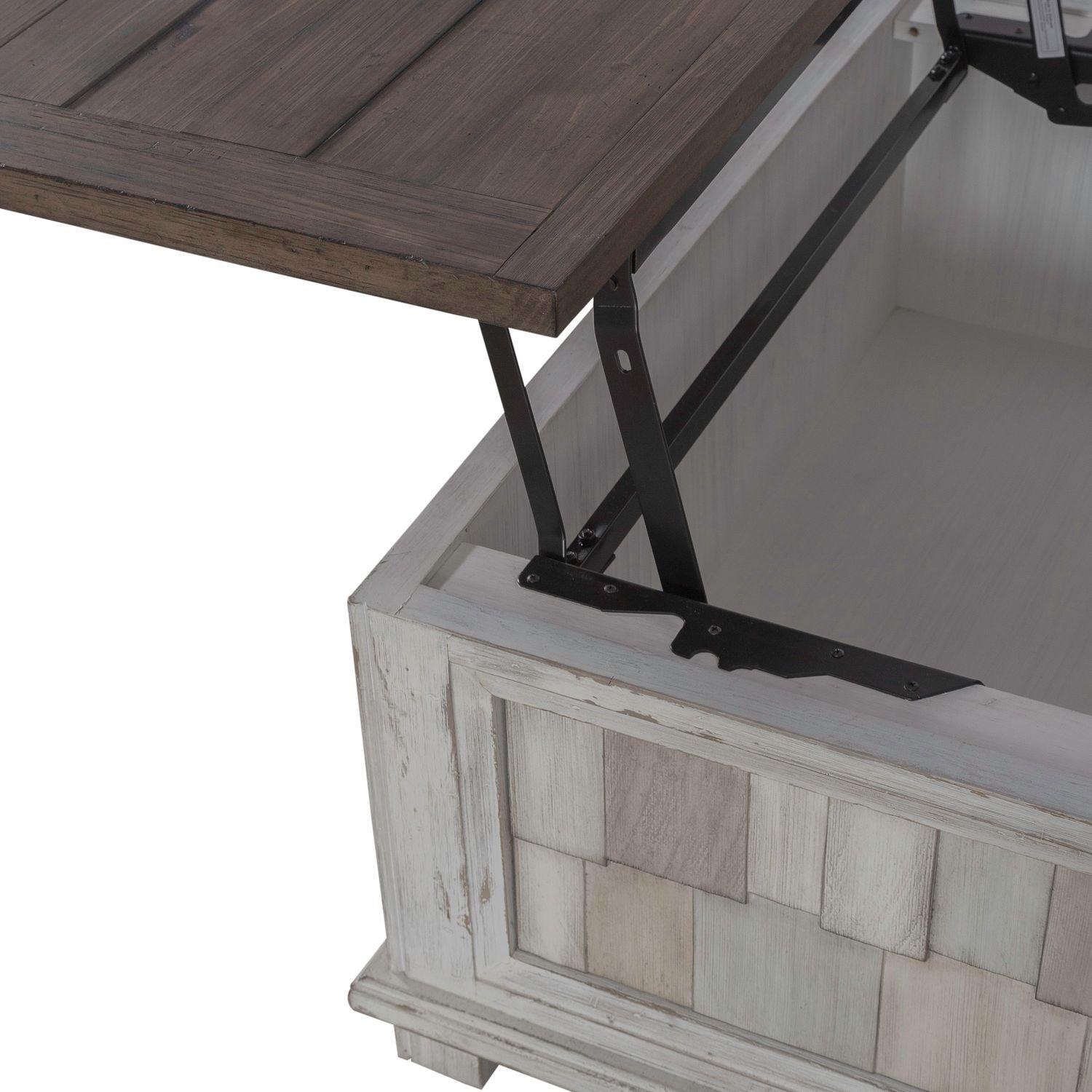 River Place Cocktail Table 237 OT1011 - Modern Living Room Coffee Table with Storage Shelf for Small Spaces | Perfect for Apartments, Condos & Home Decor
