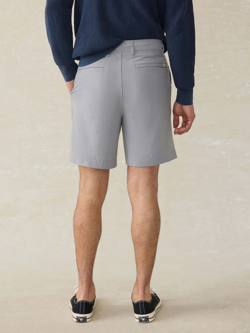 Faherty 7 Inch All Day Short 2.0 - Men's Comfortable Casual Shorts in Ice Grey | Perfect for Summer, Beach, Gym & Outdoor Activities