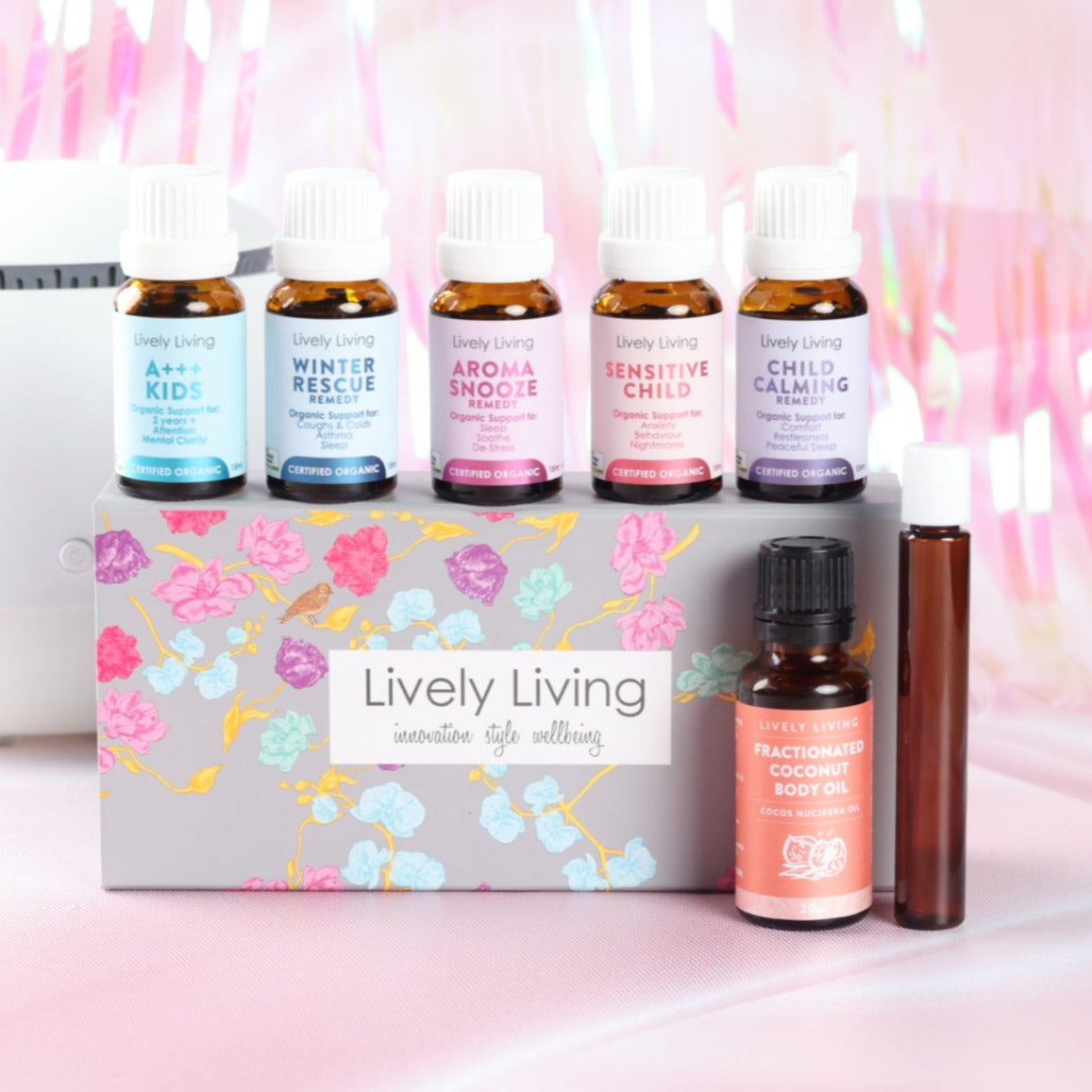 Organic Essential Oils Set for Kids - 5x15ml Natural Aromatherapy Oils for Relaxation, Sleep & Focus - Perfect for Diffusers, Massage & Bath Time