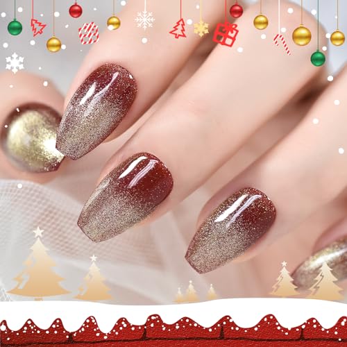Red with Gold Glitter L6434