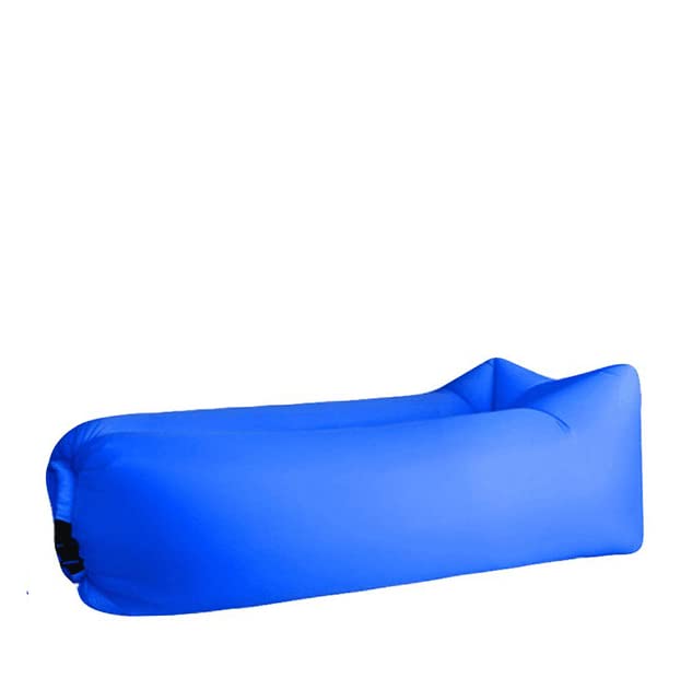 Fast-Folding Waterproof Inflatable Sofa Bed - Portable Adult Beach Lounge Chair & Camping Sleeping Bag for Outdoor Relaxation (Blue) | Perfect for Beach, Poolside, Camping & Backyard Lounging