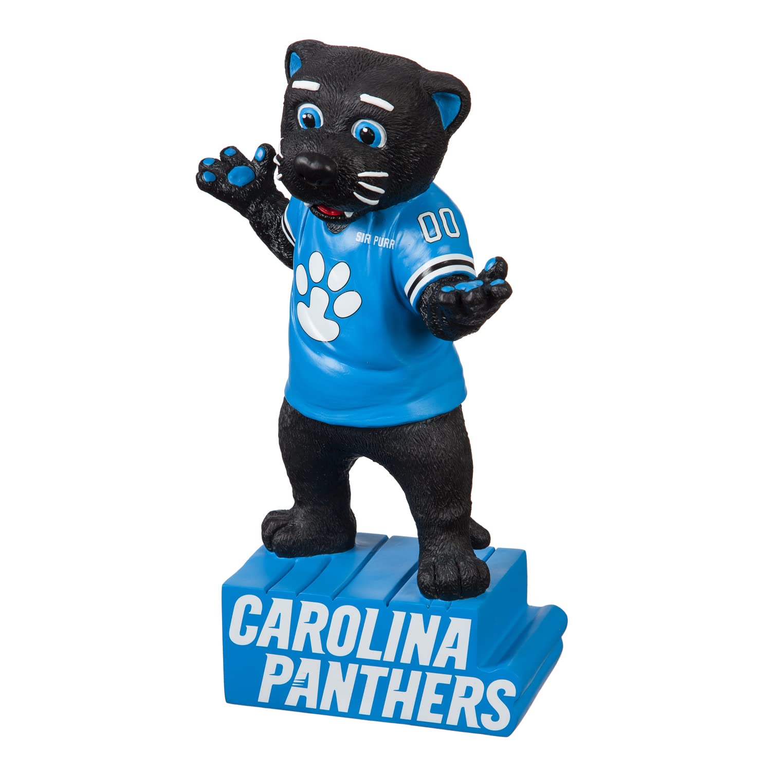 Team Sports America Evergreen Carolina Panthers Mascot Statue - NFL Fan Collectible for Home, Office & Game Day Decor