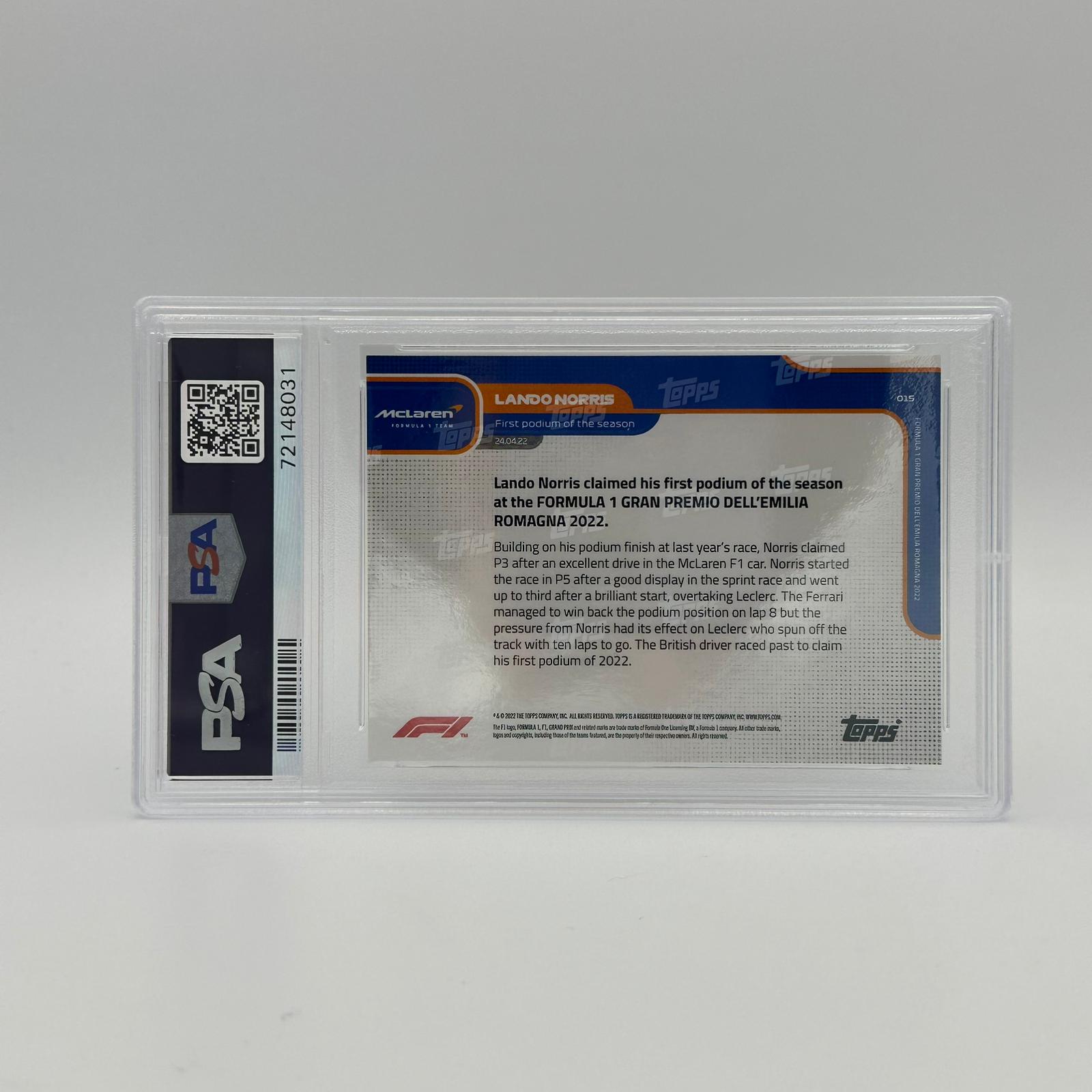 PSA 10 Graded 2008/10 First Podium Of The Season #015 - Rare Collectible Sports Card for Trading, Investing & Display