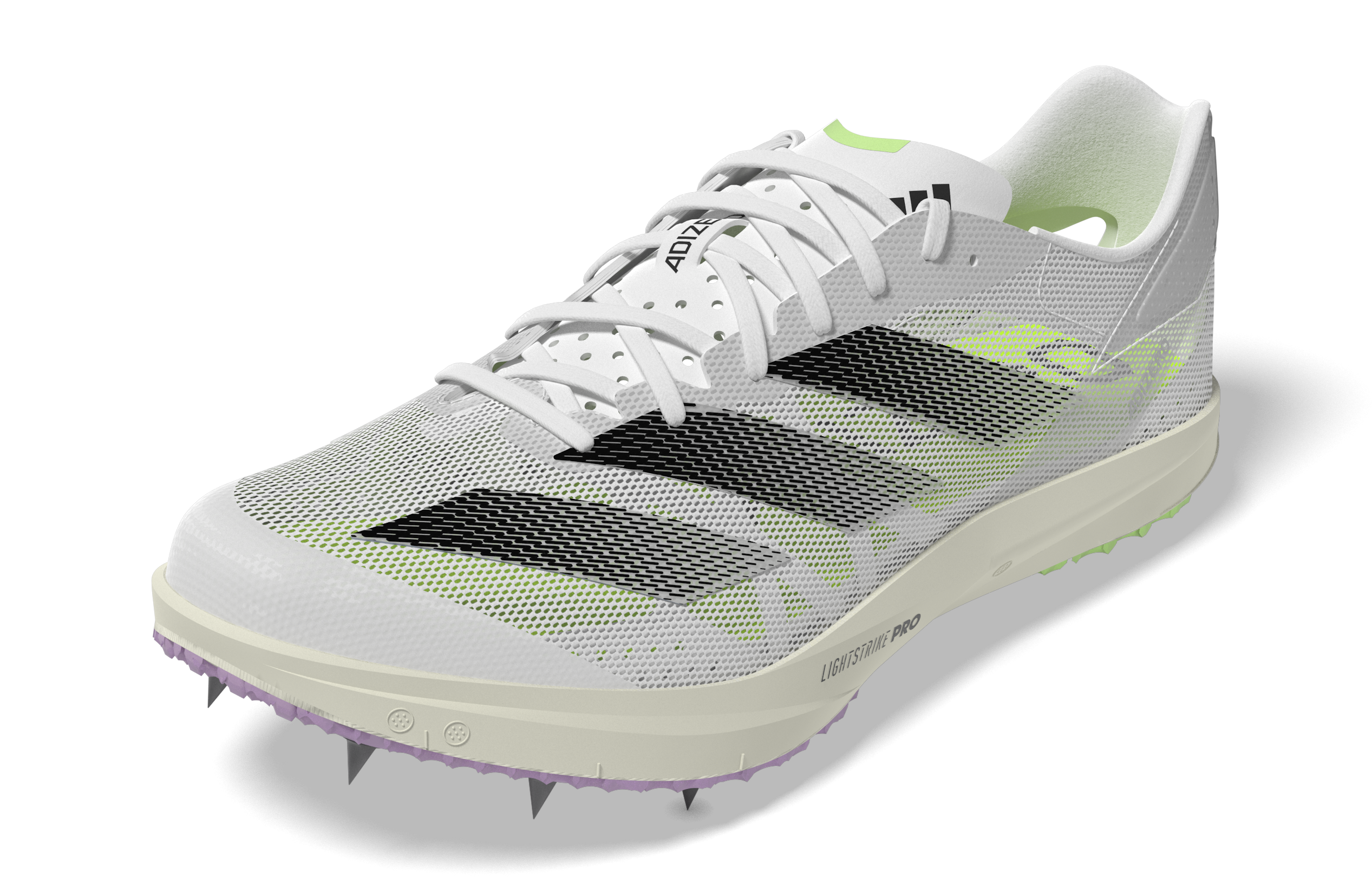 Unisex Adizero Avanti TYO Running Shoes - Cloud White/Core Black/Green Spark | Lightweight & Breathable for Men & Women | Perfect for Marathon, Training & Daily Jogging