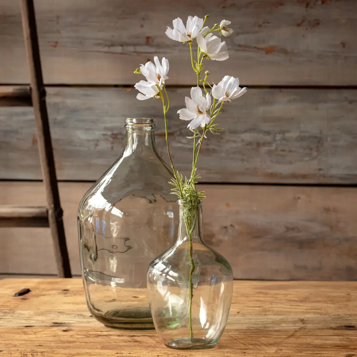Garden Cosmos White Stem Set - Artificial Flowers for Home Decor, Wedding Centerpieces & Floral Arrangements