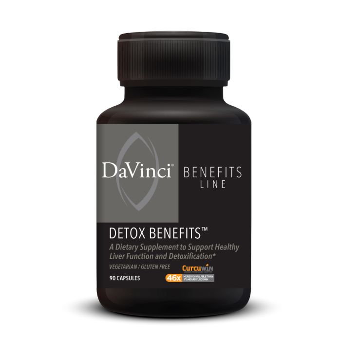Davinci Labs Detox Benefits™ - 90 Capsules for Liver Cleanse & Body Detox | Supports Digestion & Immune System | Ideal for Post-Holiday Cleanse & Wellness Routine