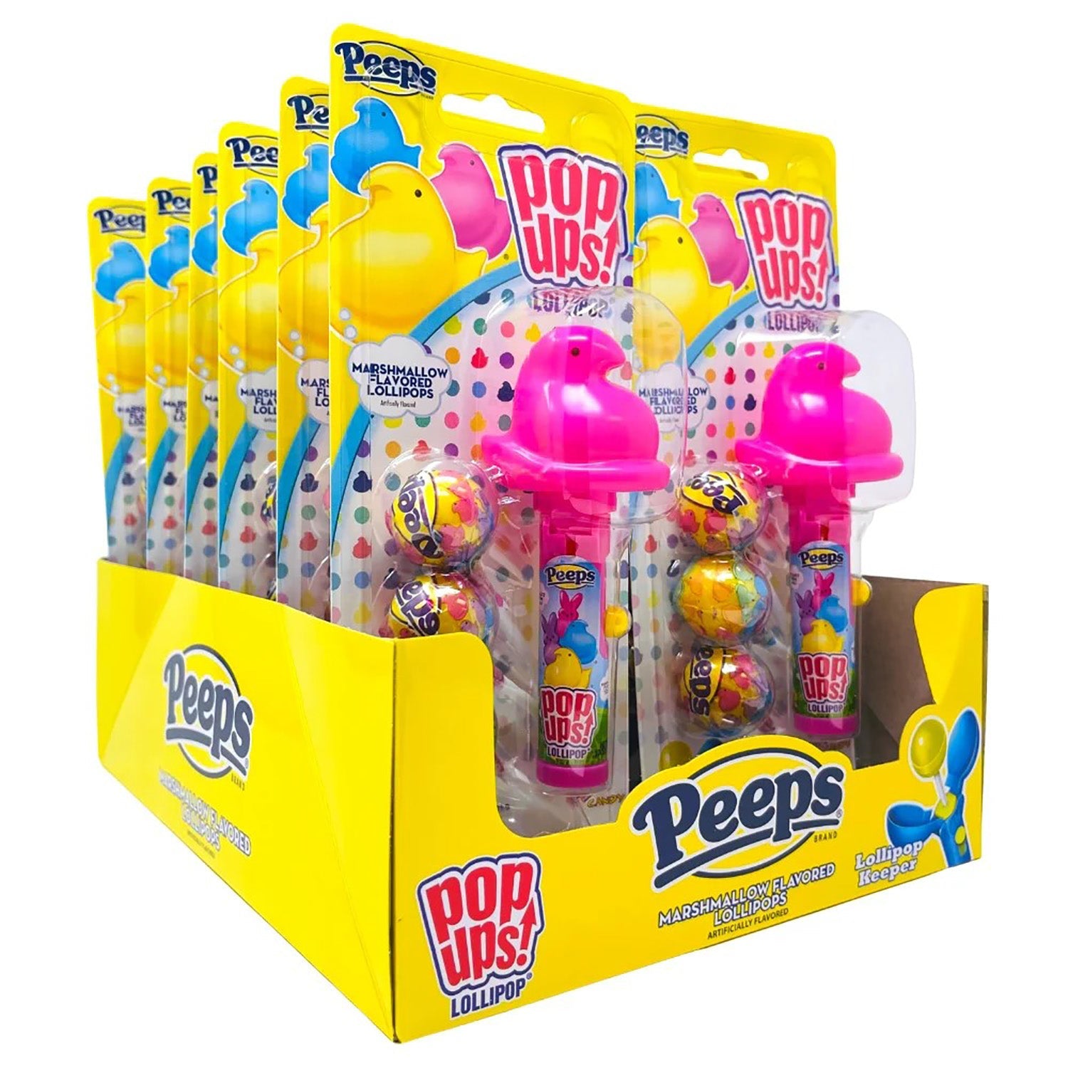Flix Candy Peeps Marshmallow Treats - 12ct Box | Easter Candy, Party Favors, Holiday Gifts for Kids & Adults | Perfect for Easter Baskets, Birthday Parties & Office Celebrations