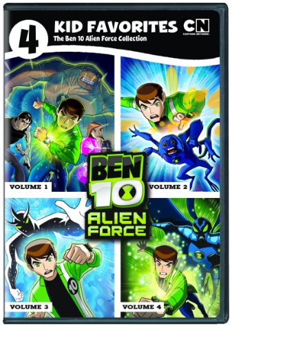 Ben 10 Alien Force Action Figures - 4-Piece Set of Popular Cartoon Network Characters | Kids' Collectible Toys for Playtime & Display