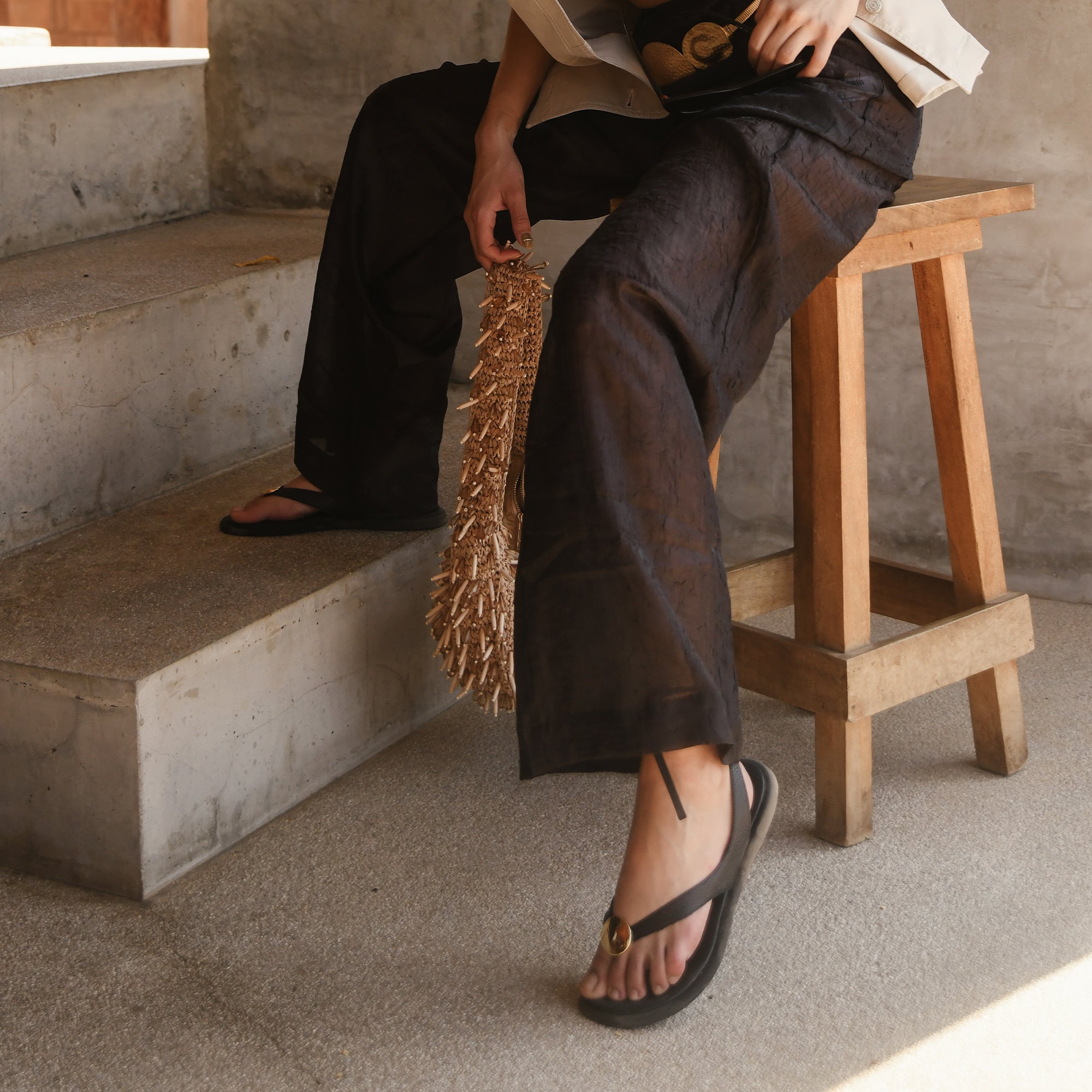 JUDY Women's Black Leather Sandals - Comfortable & Stylish Casual Footwear for Summer, Beach, and Outdoor Walking