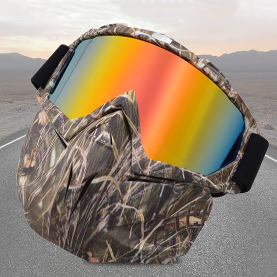 Snow Ninja Mask with Anti-Fog Goggles - Windproof, Detachable Winter Face Mask for Skiing, Snowboarding & Outdoor Sports - Dritnow Cold Weather Protection Gear