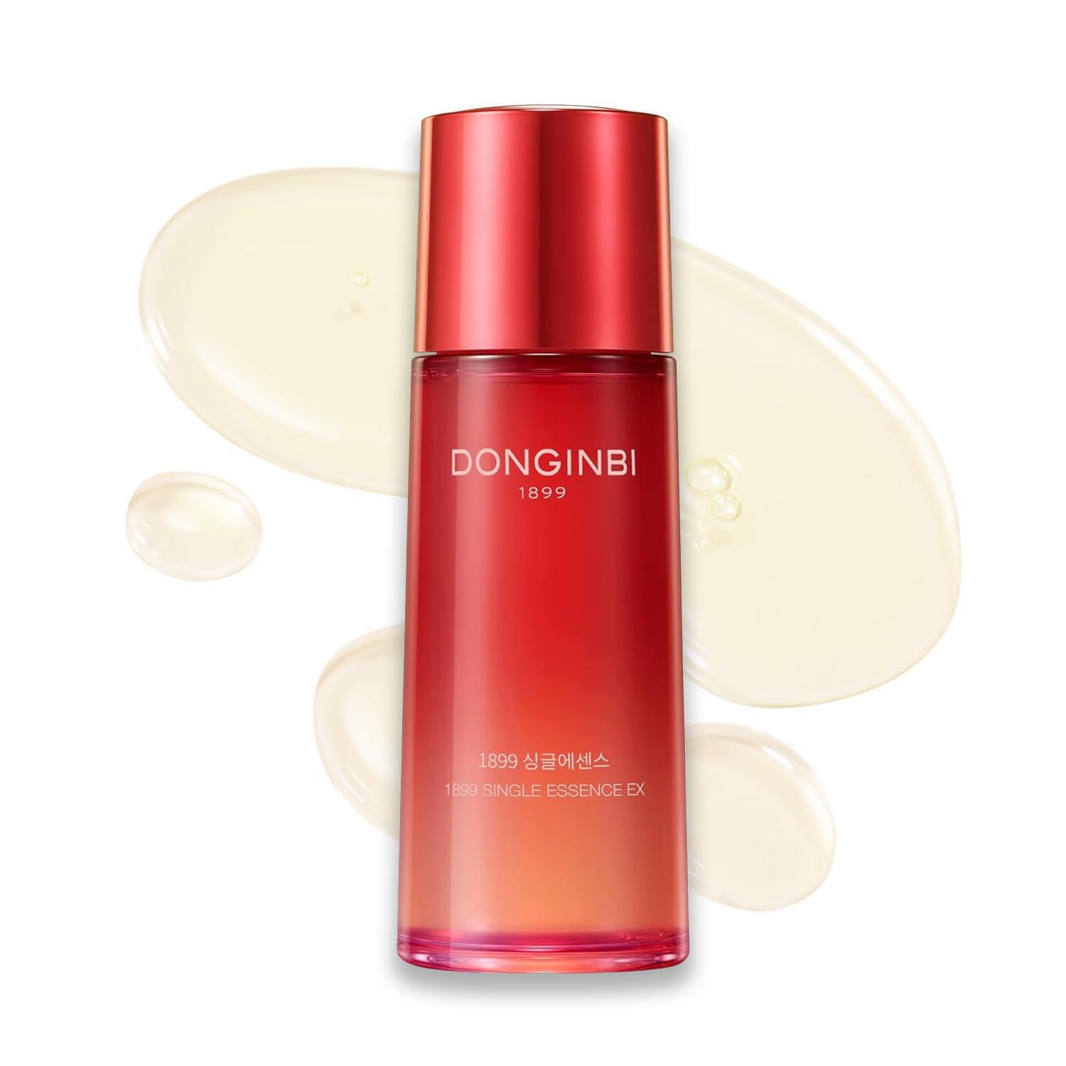 Donginbi Red Ginseng 1899 Single Essence - Premium Korean Red Ginseng Facial Serum for Deep Hydration & Skin Rejuvenation | Fast-Absorbing Moisturizer for Improved Skin Texture | 4.06 fl oz / 120ml | Perfect for Daily Skincare Routine & Anti-Aging Treatment