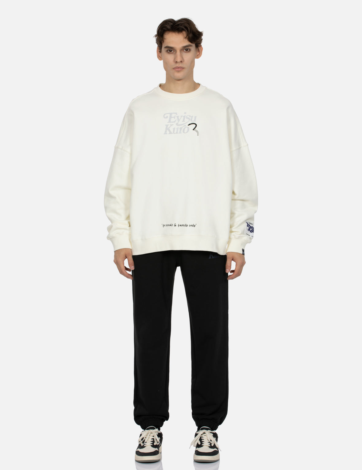 Stylish Logo & Seagull Print Oversized Sweatshirt for Women - Cozy Pullover Hoodie for Casual Wear, Street Fashion & Loungewear